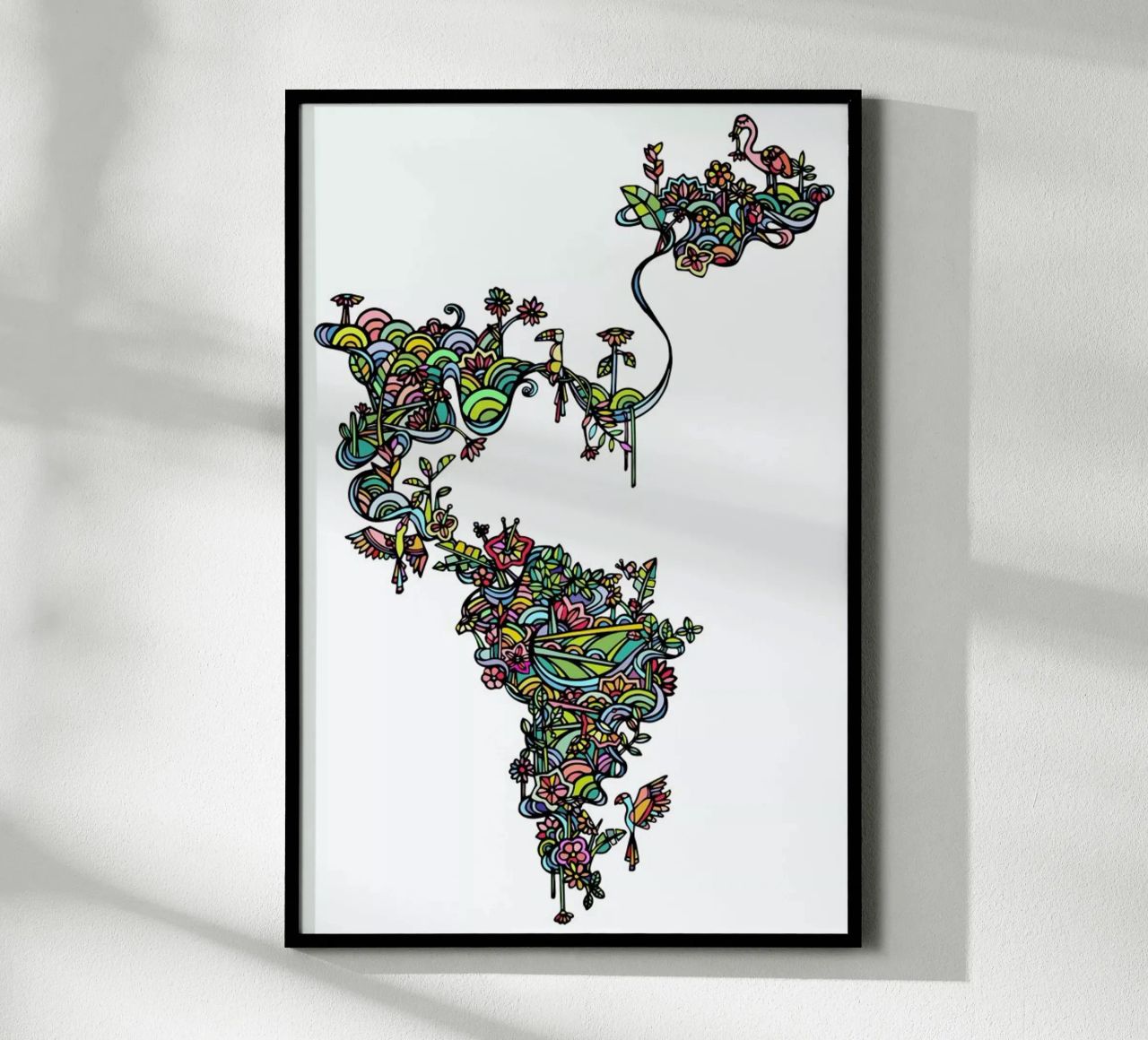 Tropical White poster by Ninhol