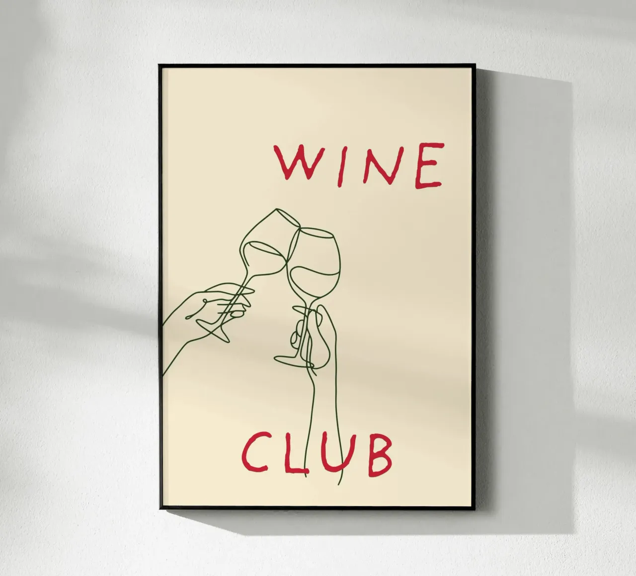 "Wine Club" - Toasting, Social, and Fun Print plexiglass da PrintCessStudio