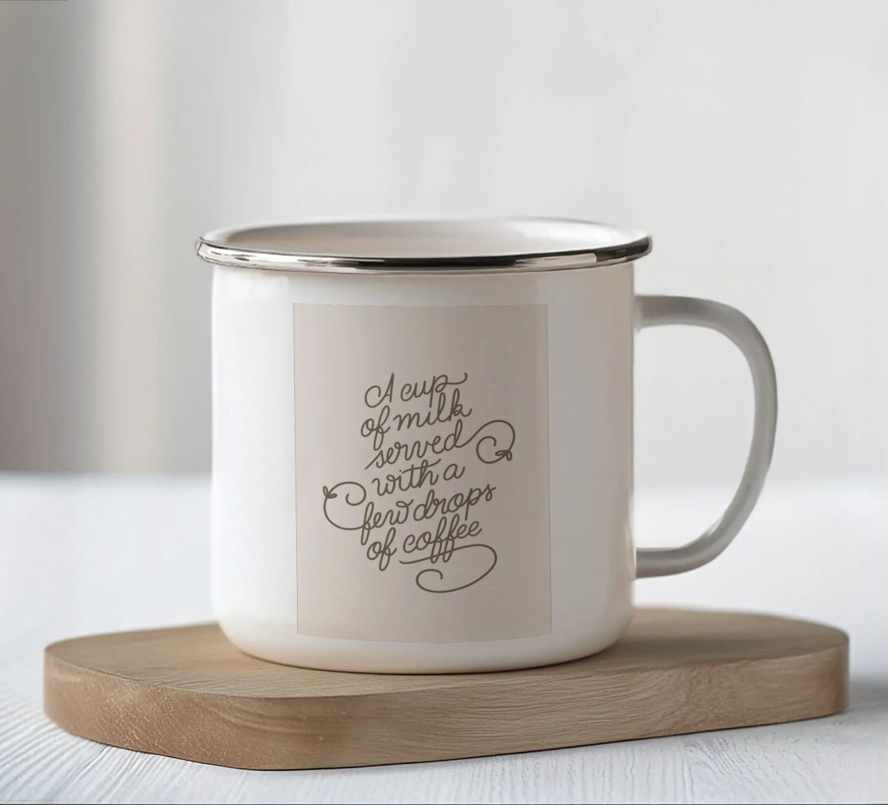 Latte Macchiato tazza in smalto da Magnific