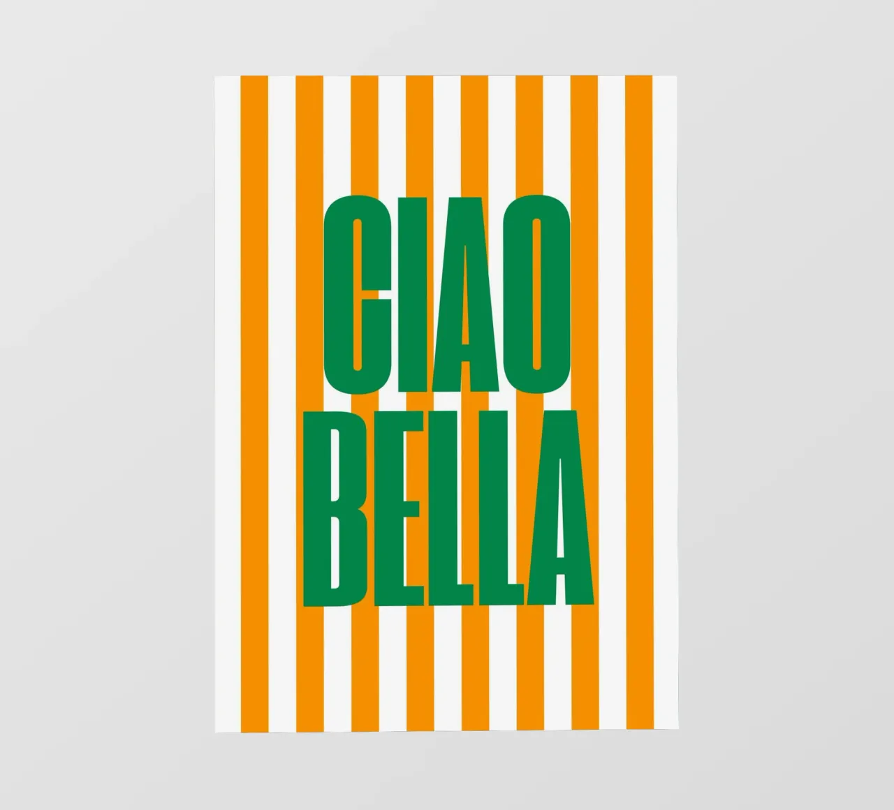 "Ciao Bella" – Bold and Bright Stripe Print pellicola backlit da PrintCessStudio