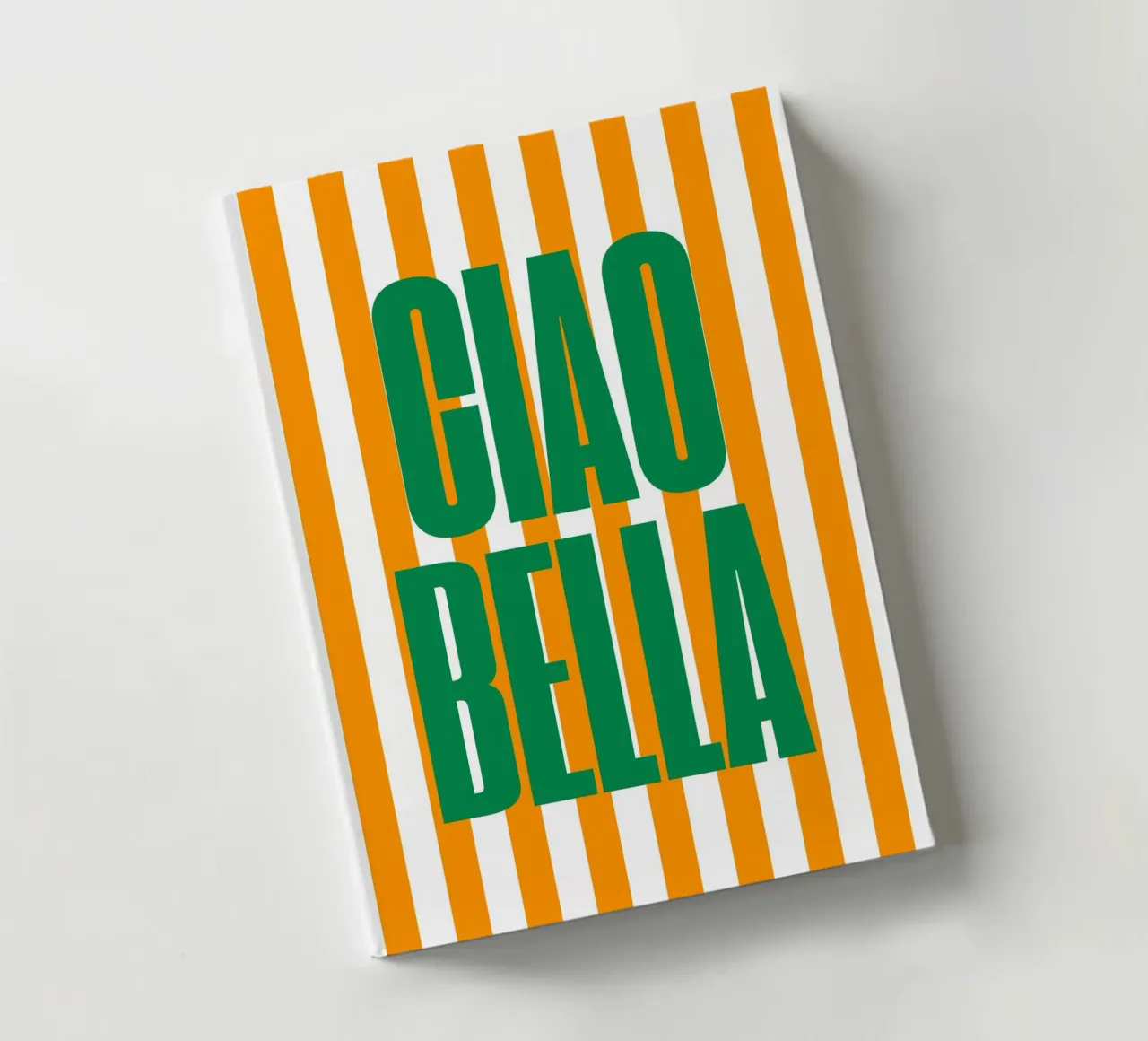 "Ciao Bella" – Bold and Bright Stripe Print diario da PrintCessStudio
