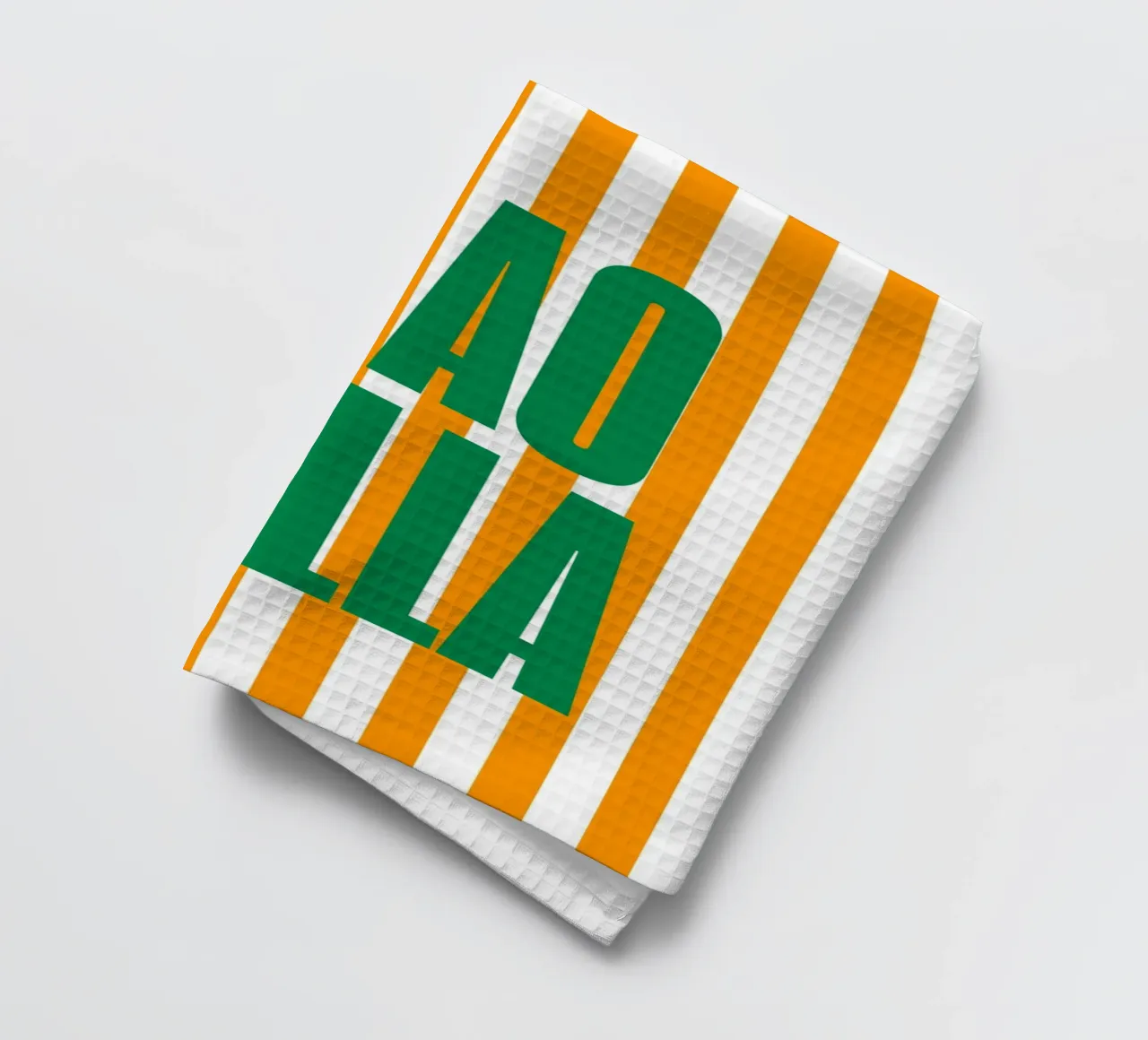 "Ciao Bella" – Bold and Bright Stripe Print canovaccio da cucina da PrintCessStudio