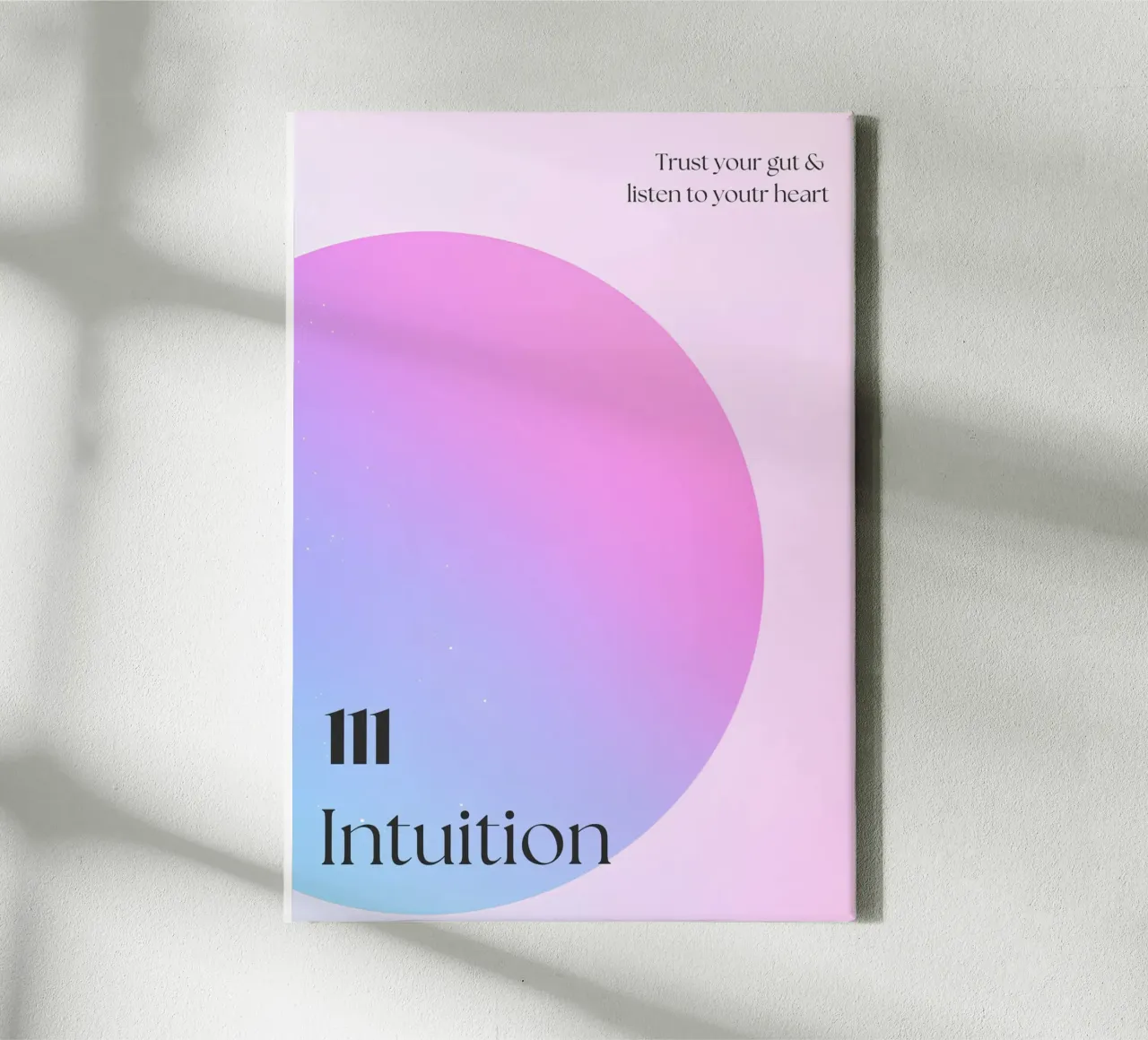 "Angel Number 111" – Intuition and Manifestation Print tela con Cornice a cassetta da PrintCessStudio