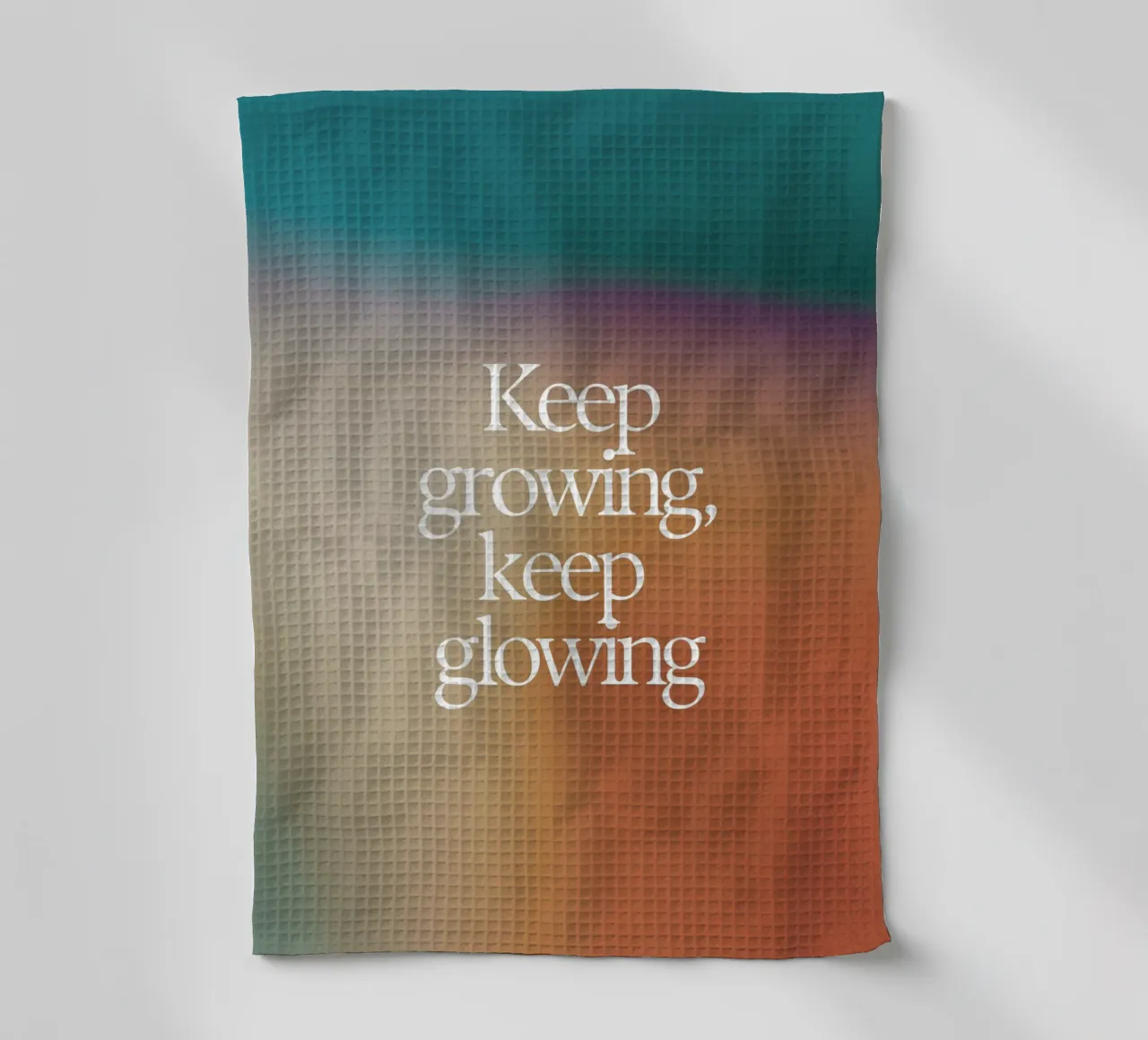 "Keep Growing, Keep Glowing" – Empowering & Uplifting Print canovaccio da cucina da PrintCessStudio