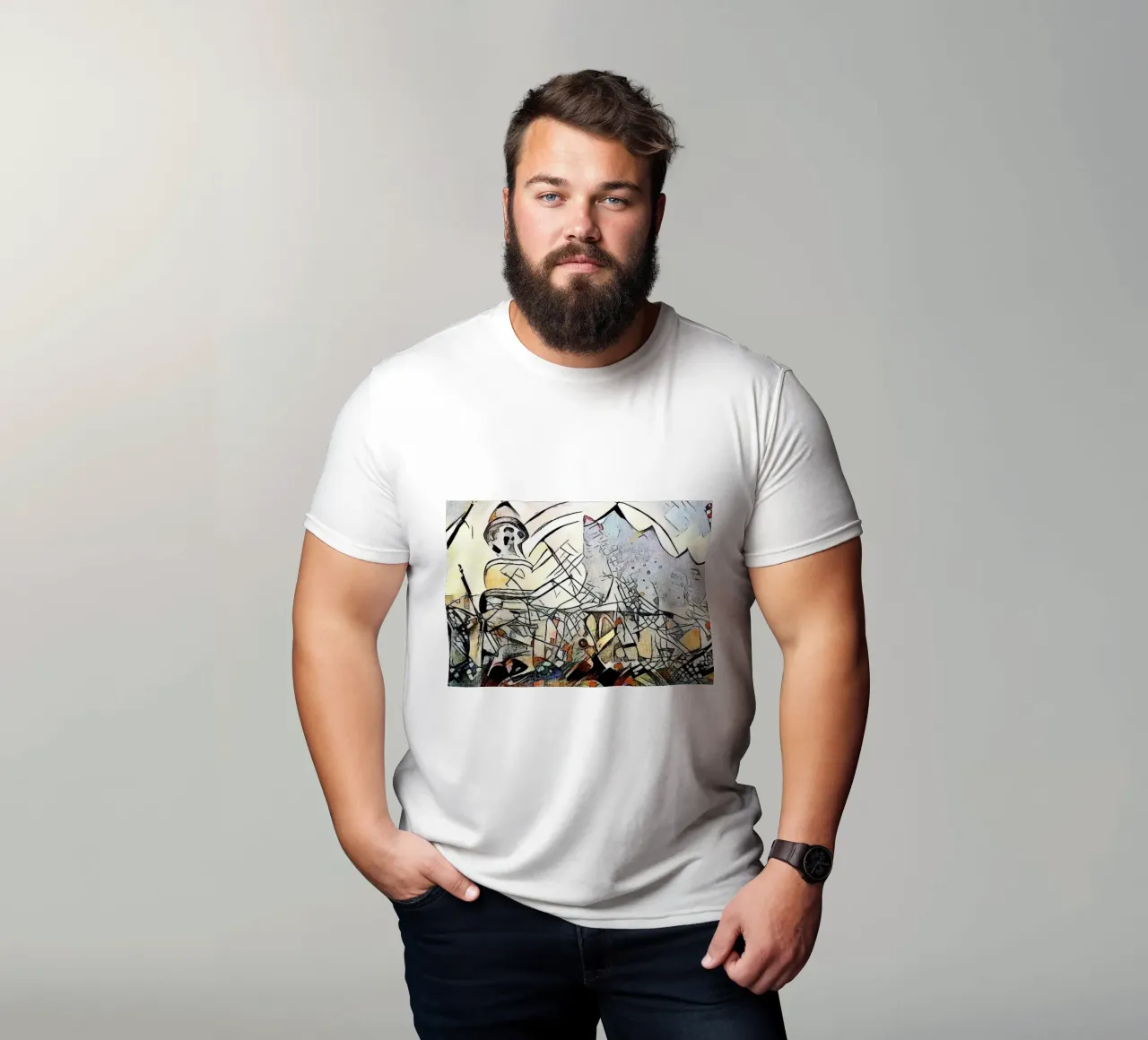 Kandinsky incontra Amburgo #17 t-shirt da ZAMART