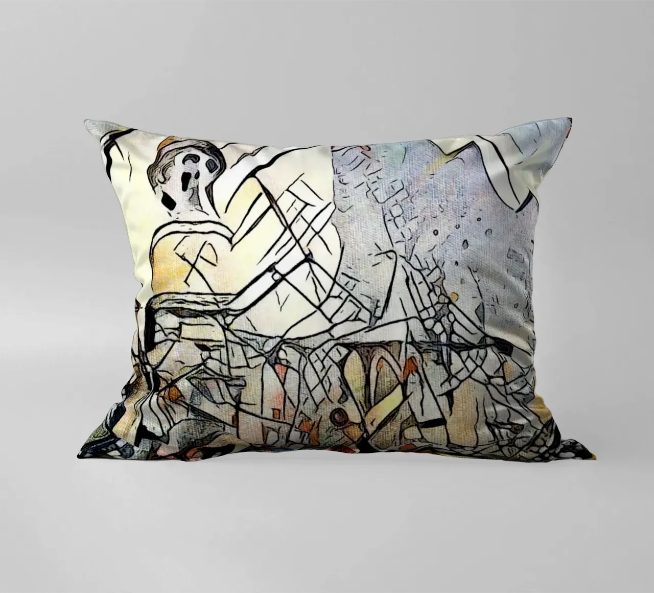 Kandinsky incontra Amburgo #17 cuscino da ZAMART