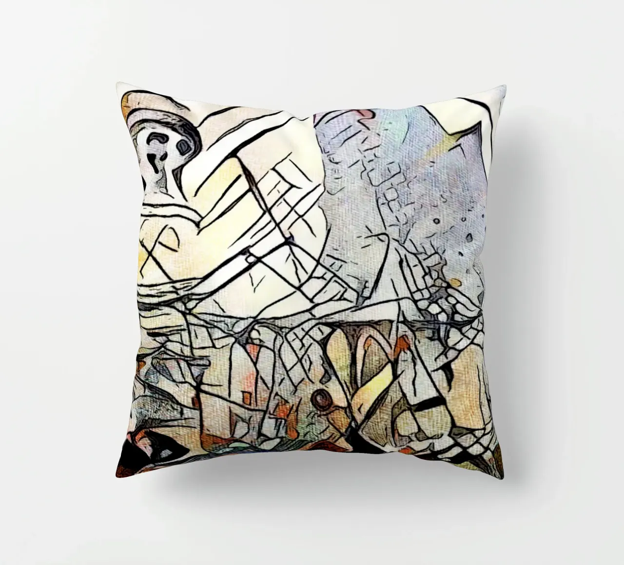 Kandinsky incontra Amburgo #17 cuscino da ZAMART