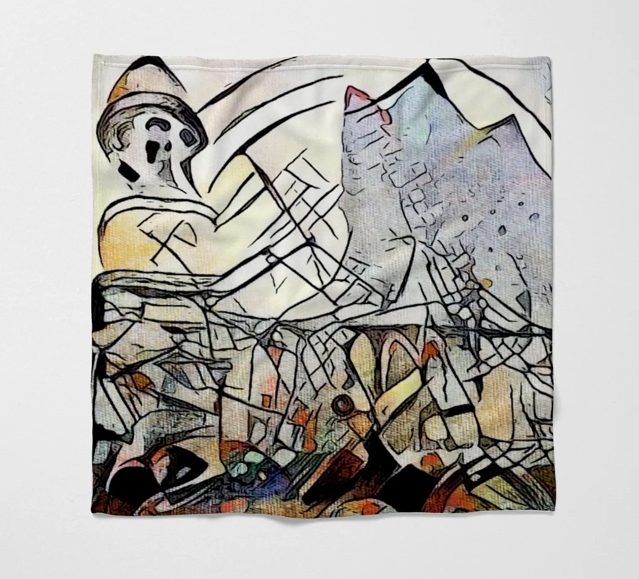 Kandinsky incontra Amburgo #17 coperta in pile da ZAMART