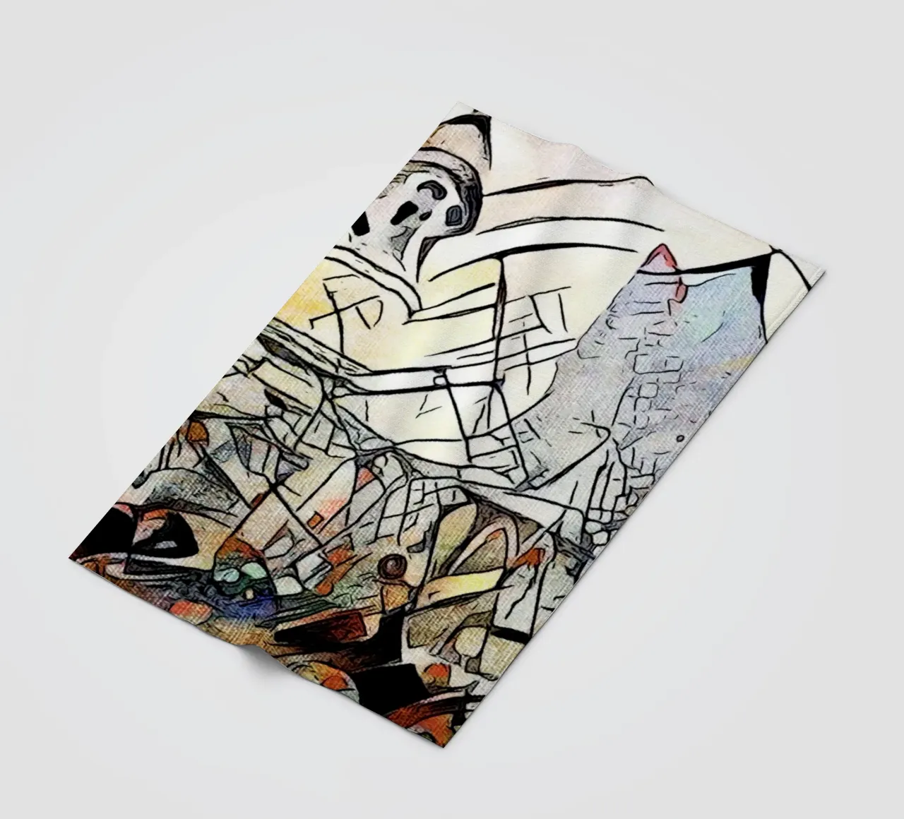 Kandinsky incontra Amburgo #17 coperta in pile da ZAMART