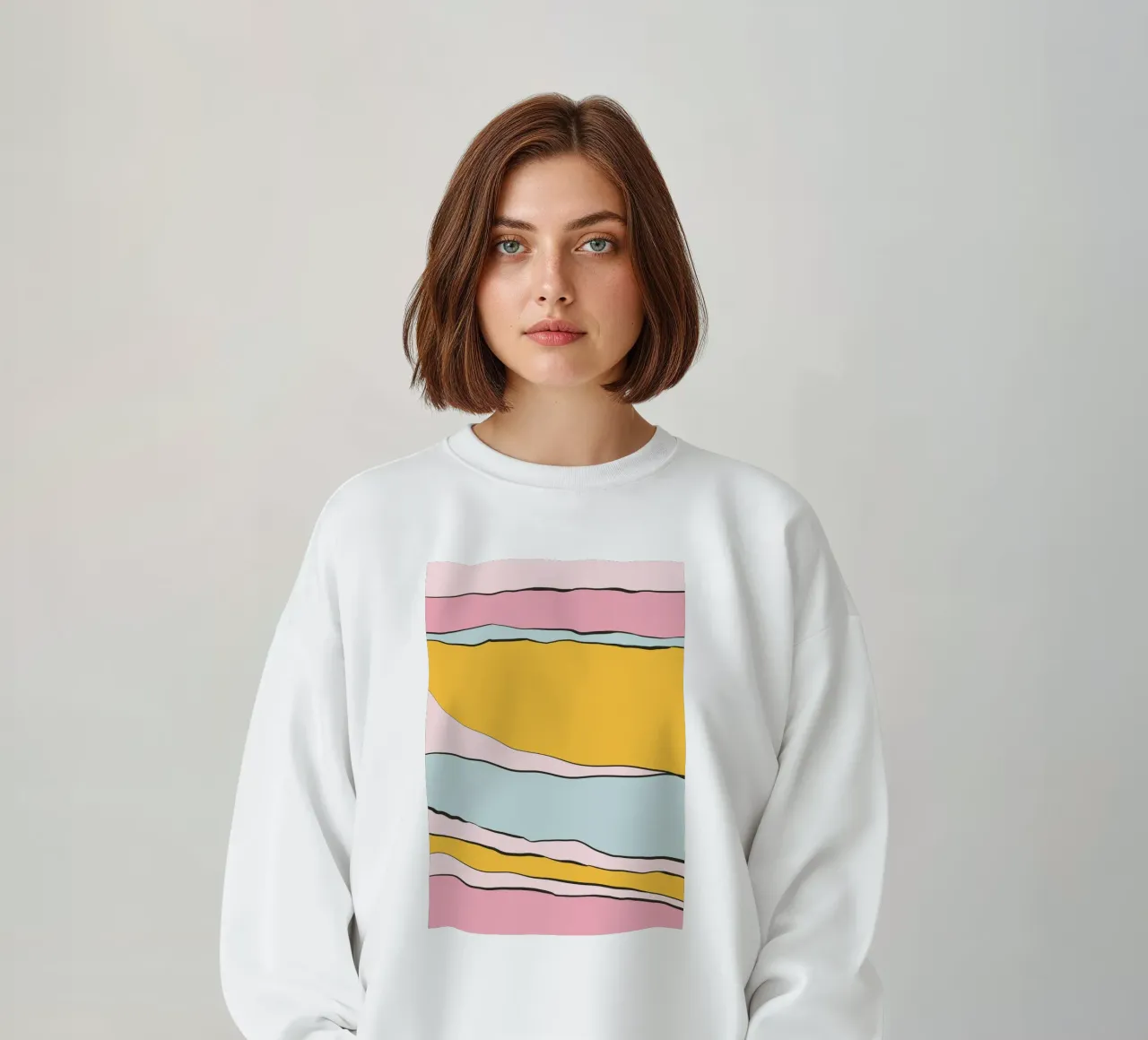 Pastell Candy Lines felpa da BAINAI