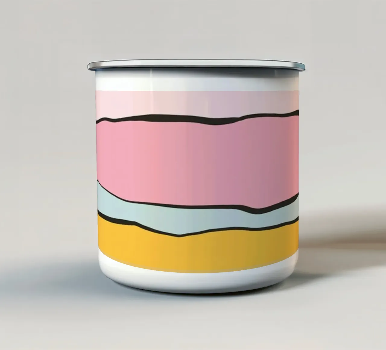 Pastell Candy Lines tazza in smalto da BAINAI