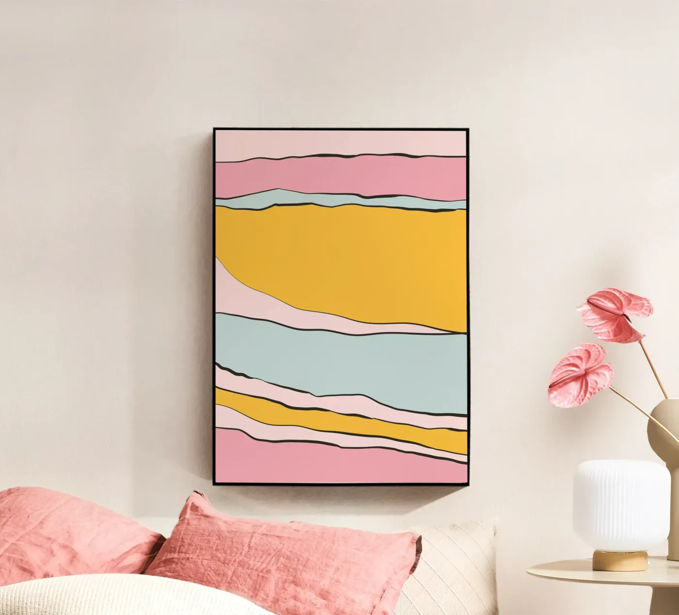 Pastell Candy Lines plexiglass da BAINAI
