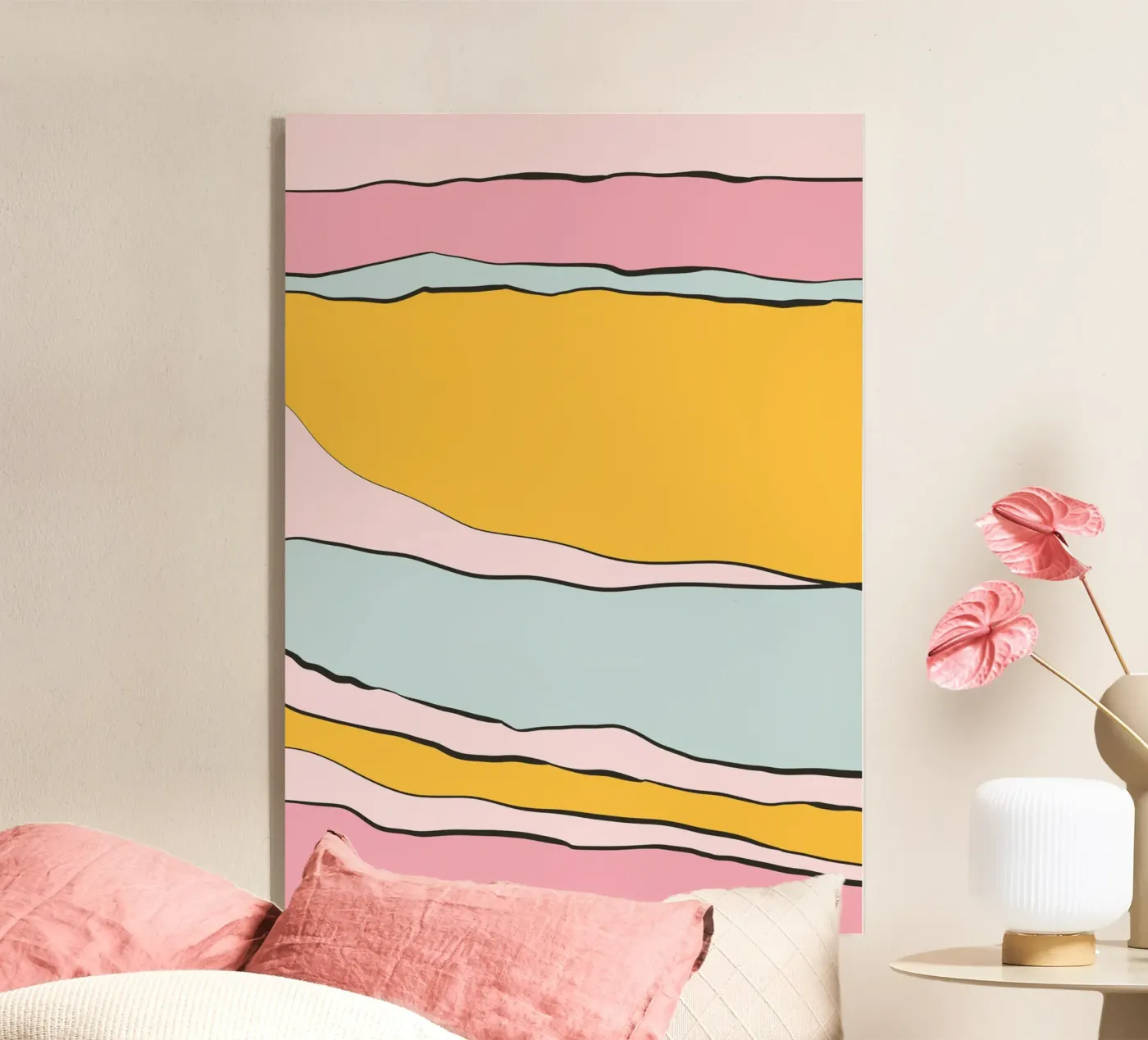 Pastell Candy Lines plexiglass da BAINAI
