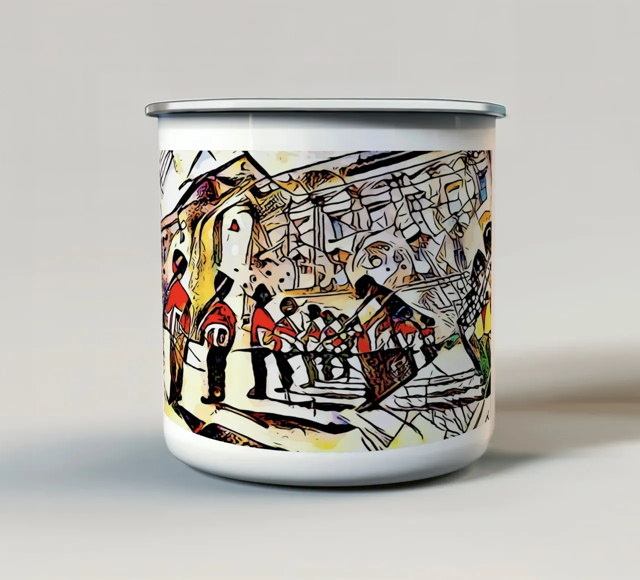 Kandinsky incontra Londra #1 tazza in smalto da ZAMART