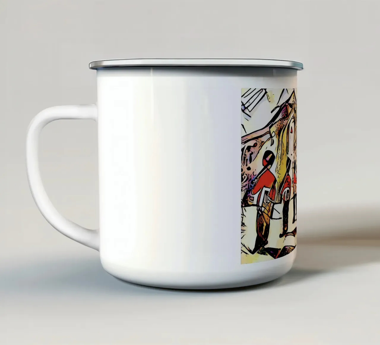 Kandinsky incontra Londra #1 tazza in smalto da ZAMART