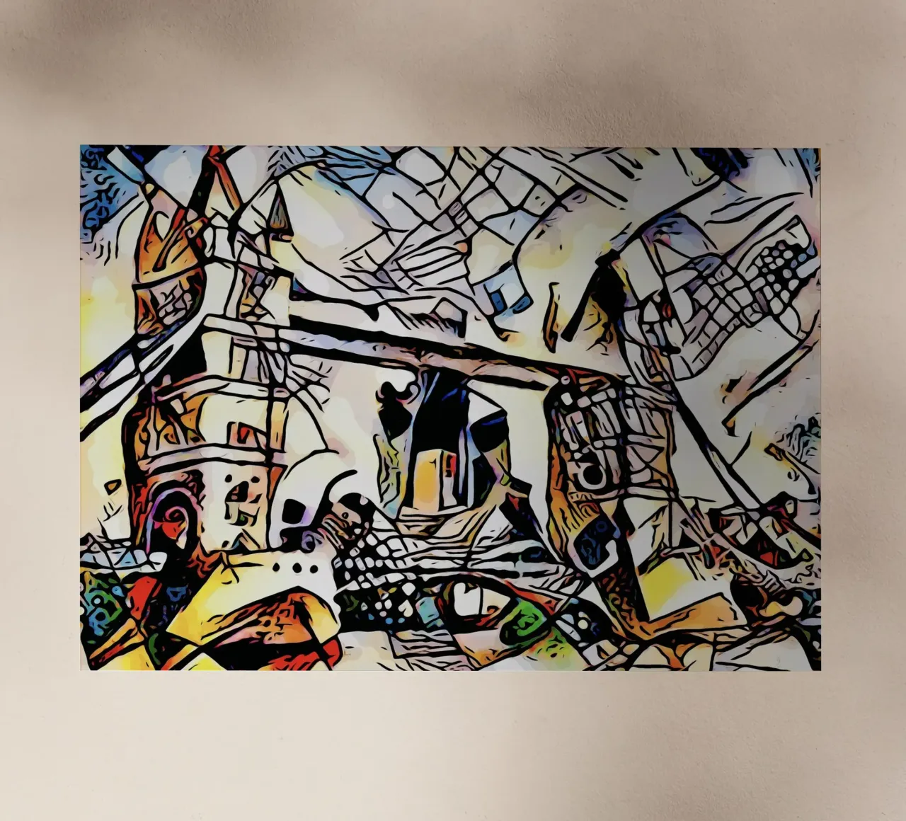 Kandinsky incontra Londra #5 pellicola backlit da ZAMART