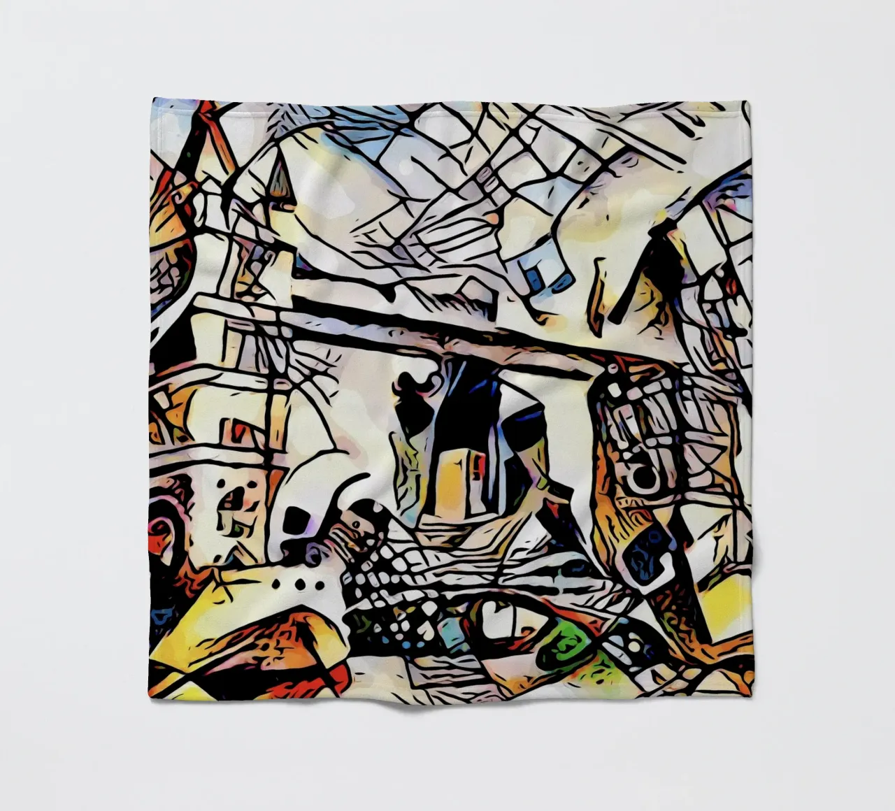 Kandinsky incontra Londra #5 coperta in pile da ZAMART