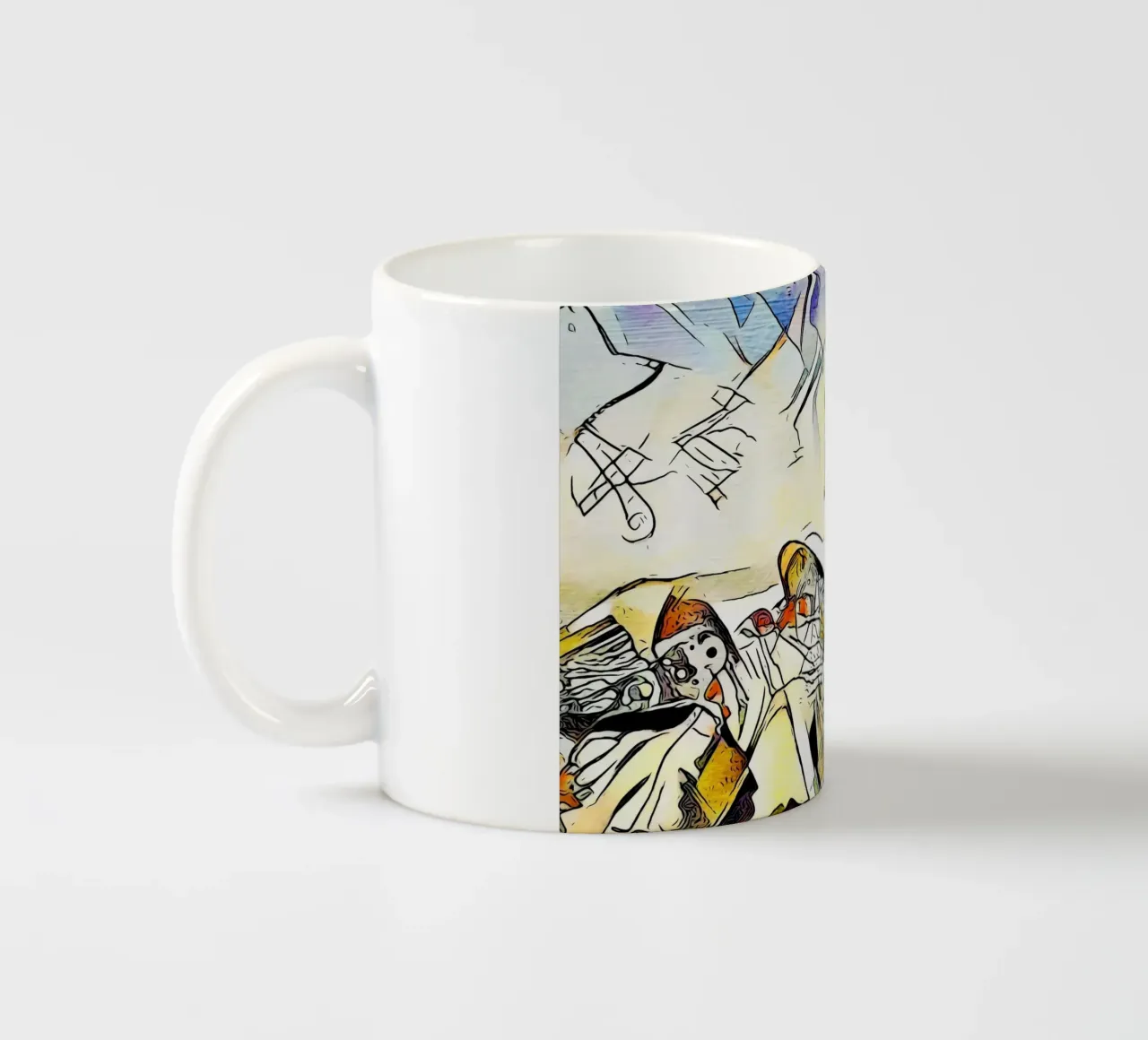 Kandinsky incontra Warnemünde, faro tazza in ceramica da ZAMART