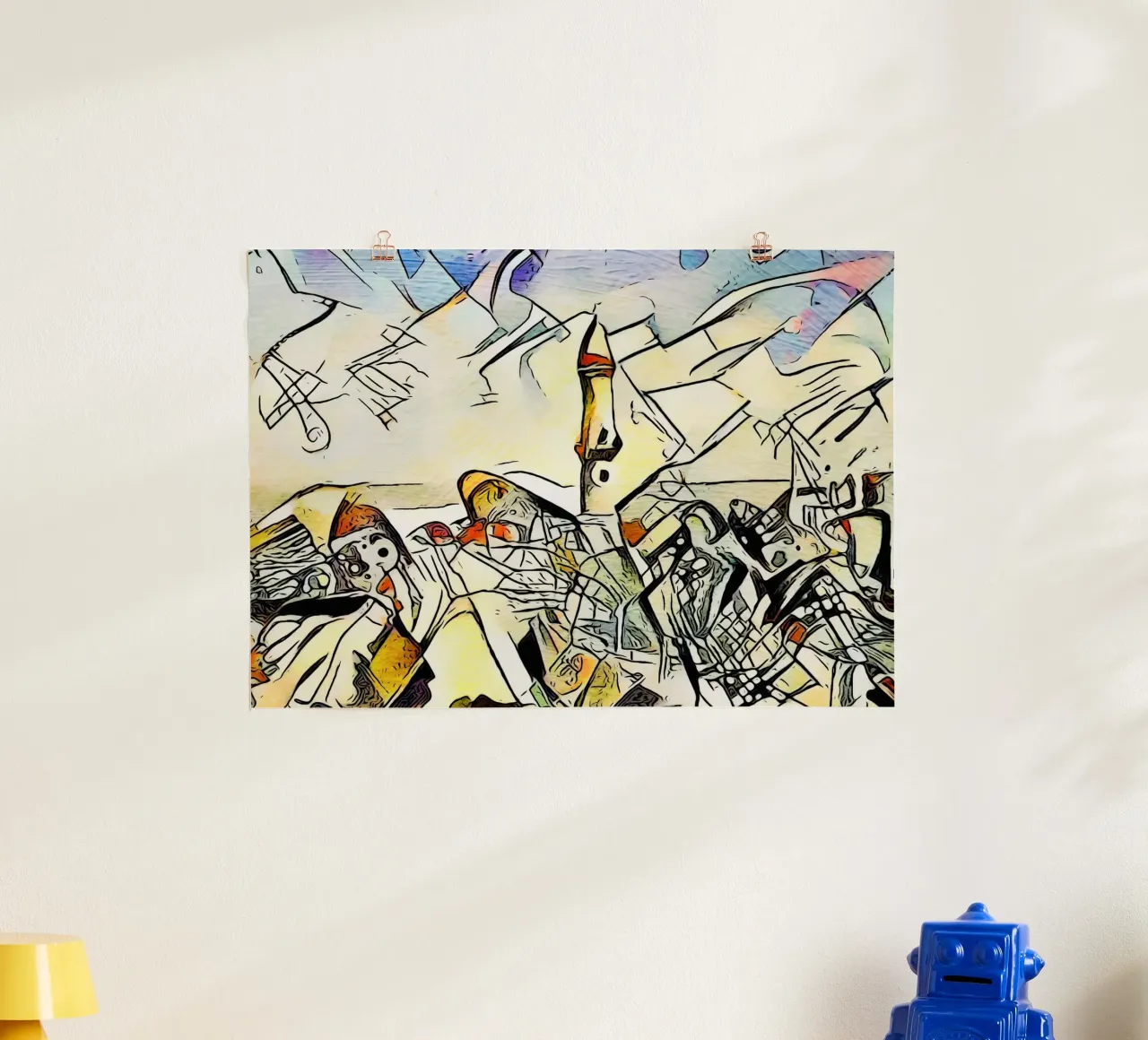 Kandinsky incontra Warnemünde, faro carta hahnemühle da ZAMART