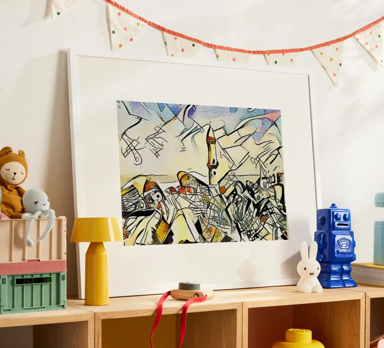 Kandinsky incontra Warnemünde, faro carta hahnemühle da ZAMART