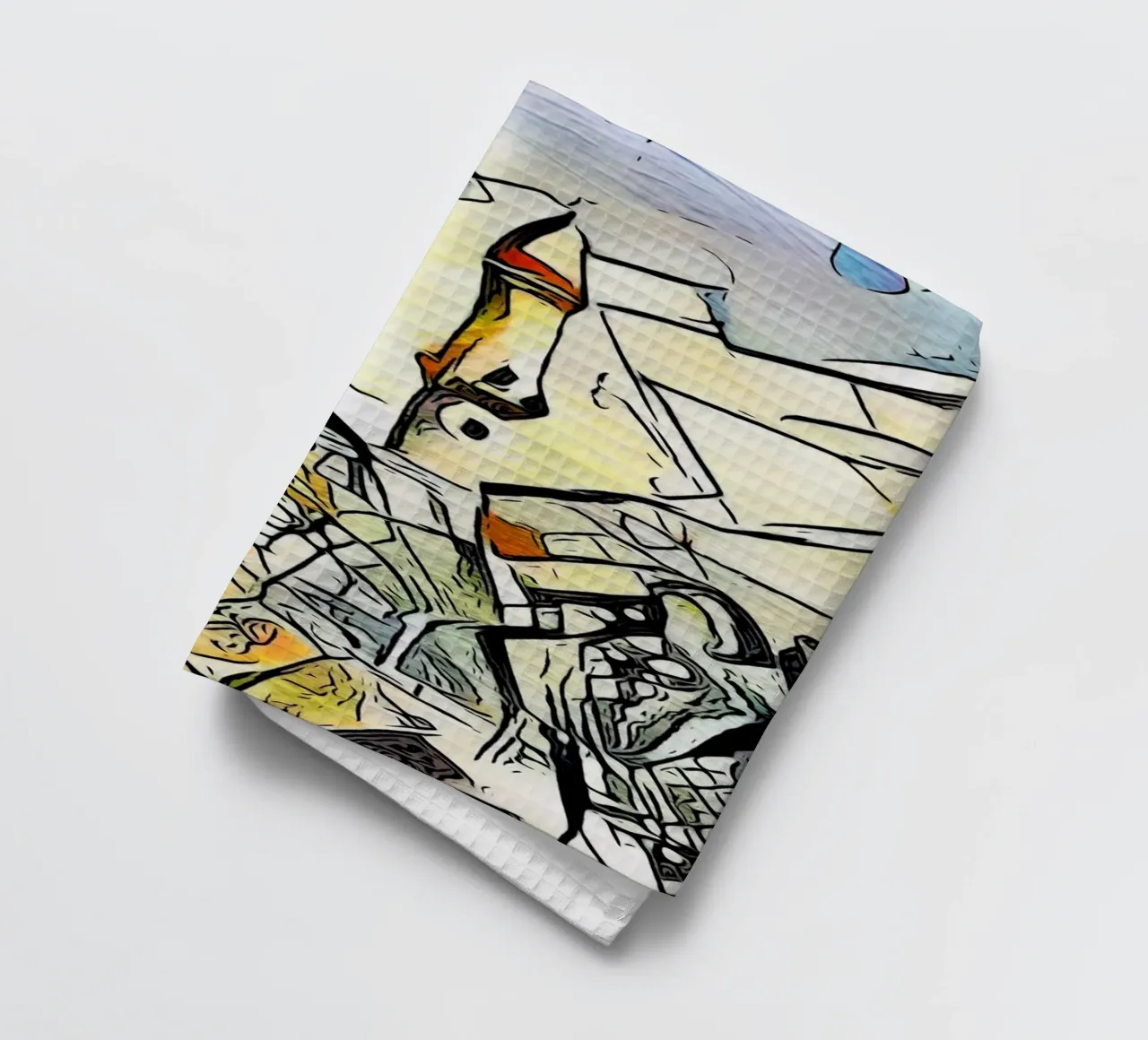 Kandinsky incontra Warnemünde, faro canovaccio da cucina da ZAMART
