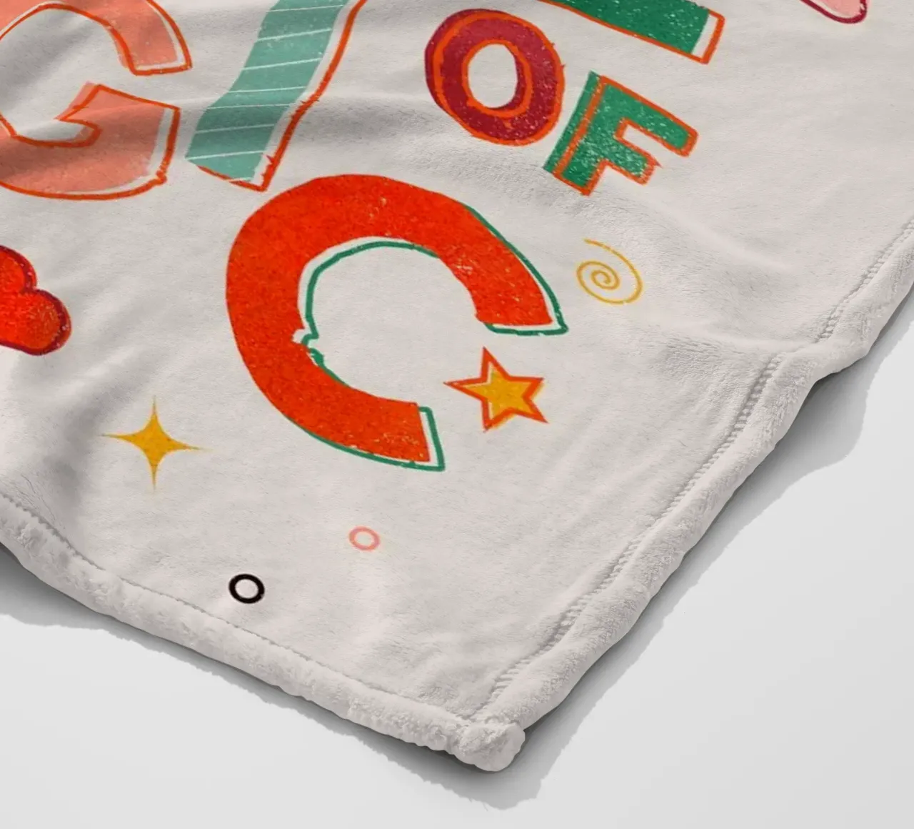 YOU'RE MADE OF MAGIC - colorful letters coperta in pile da showmemars