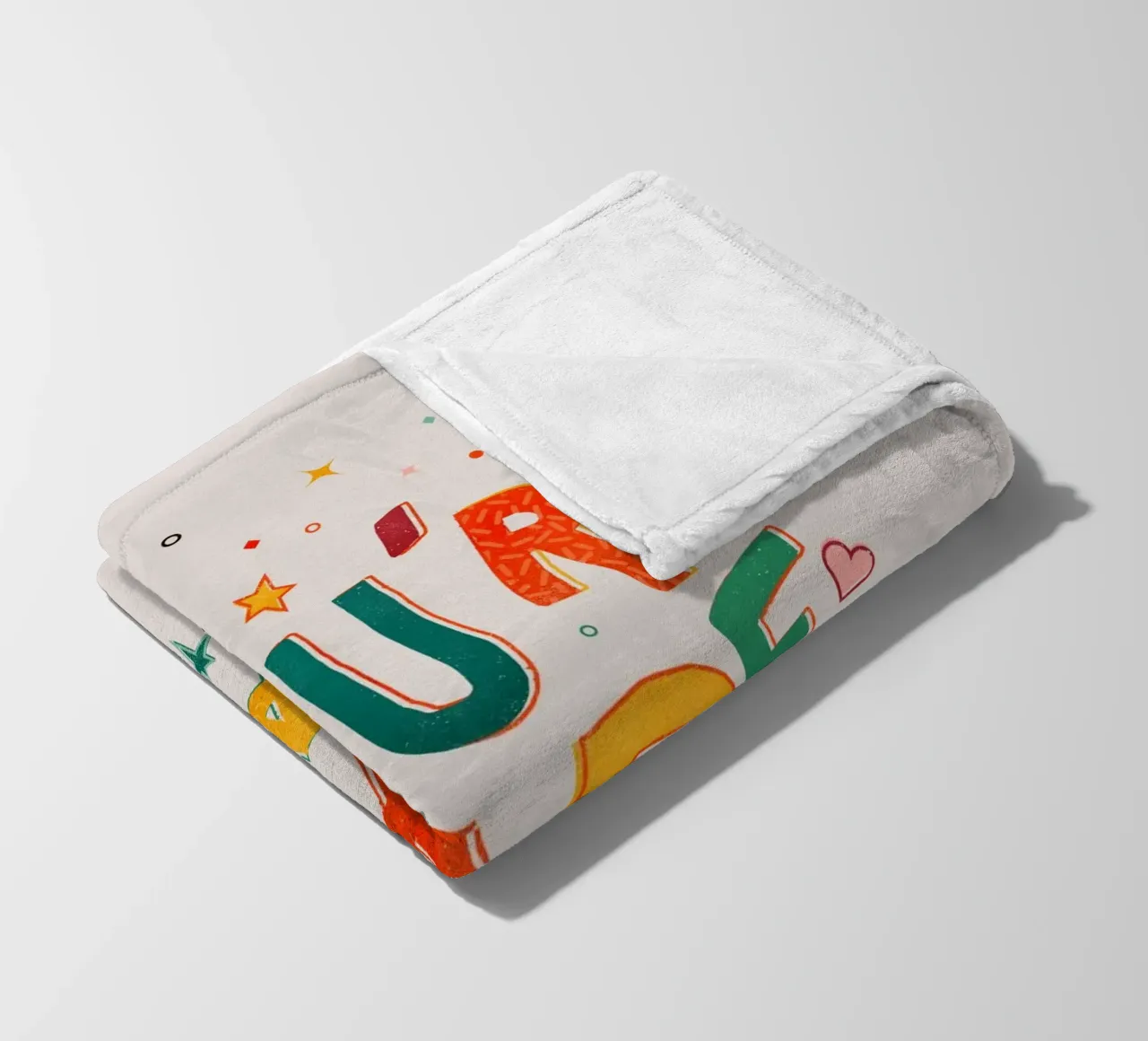 YOU'RE MADE OF MAGIC - colorful letters coperta in pile da showmemars