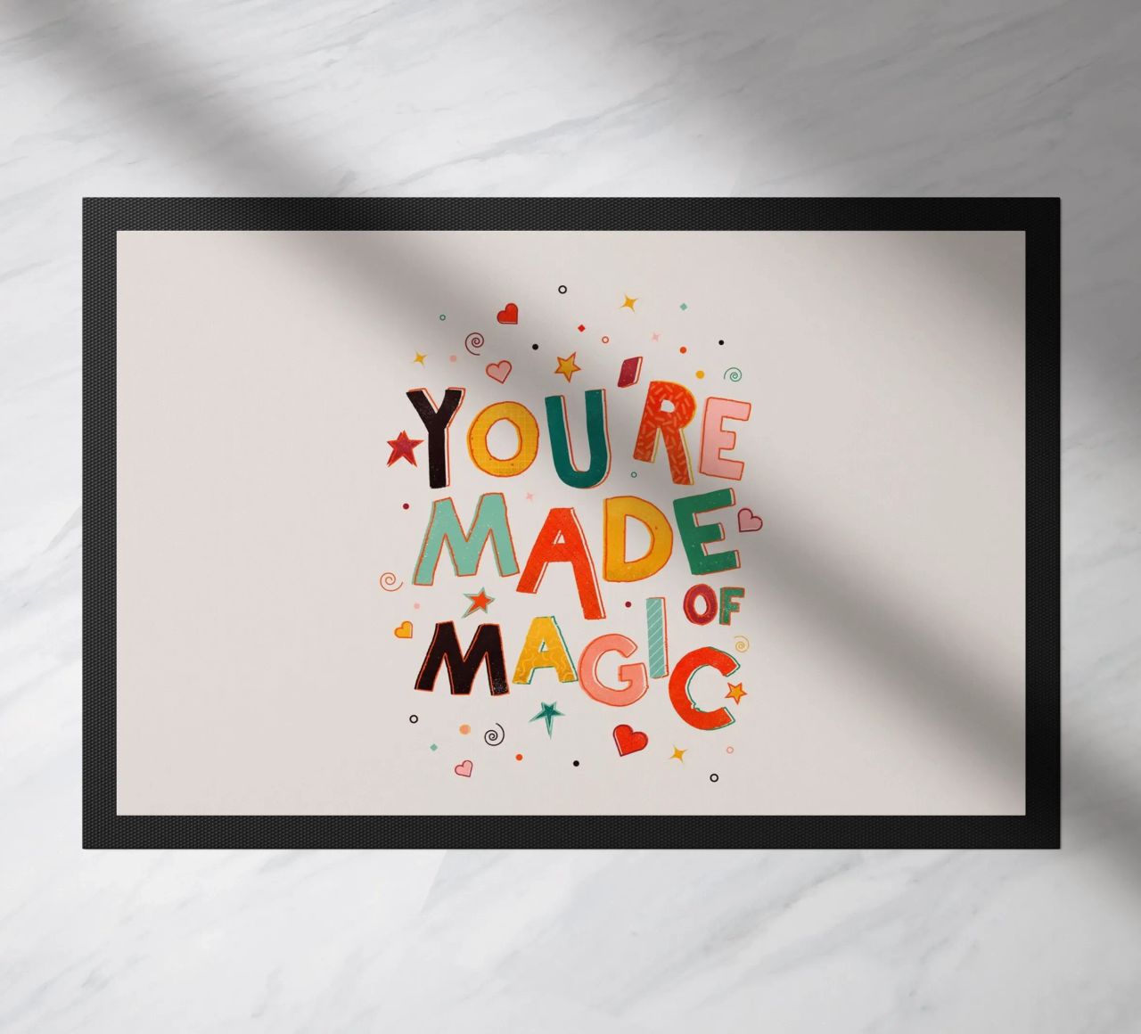 YOU'RE MADE OF MAGIC - colorful letters zerbino da showmemars