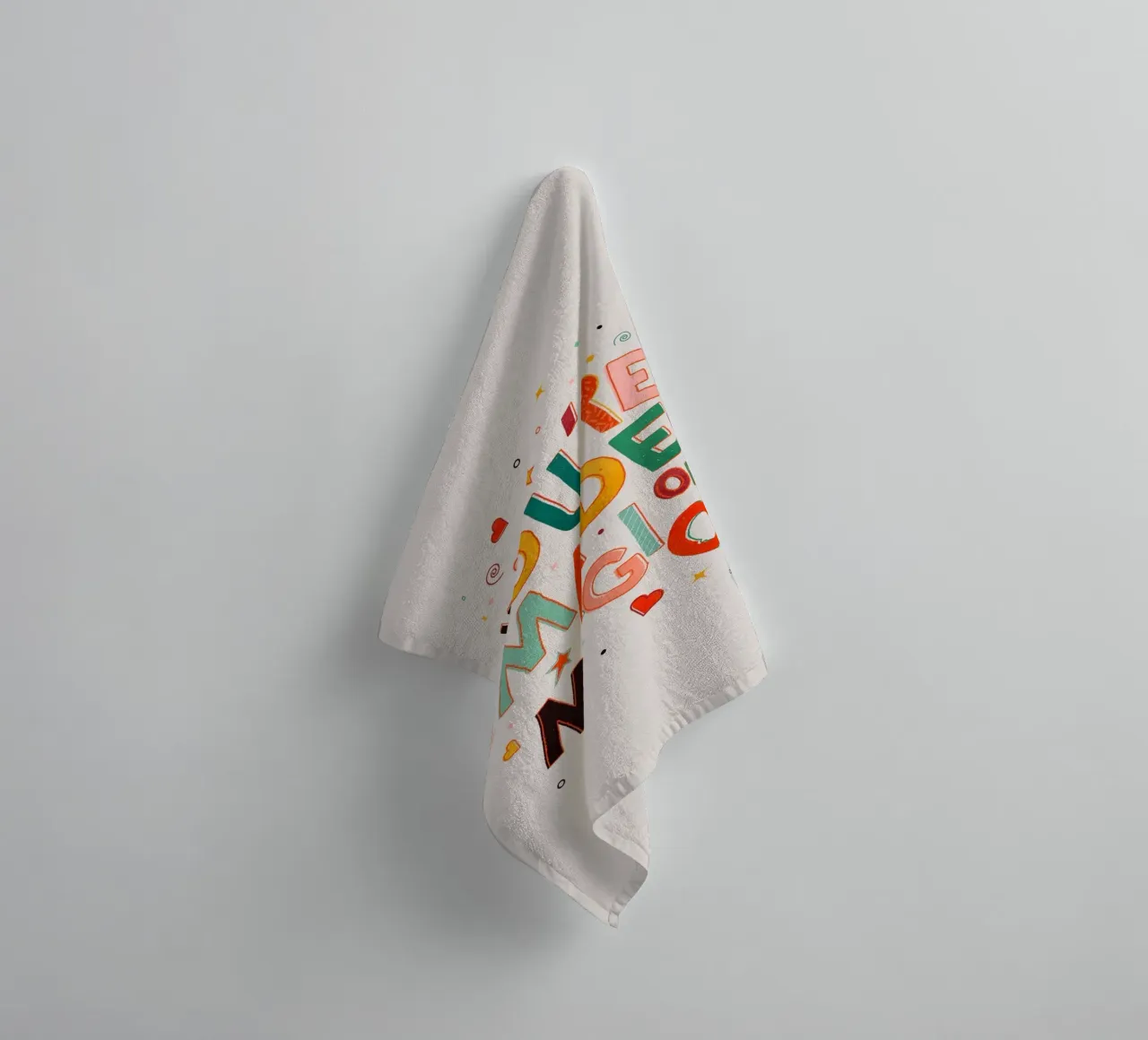 YOU'RE MADE OF MAGIC - colorful letters asciugamano da bagno da showmemars