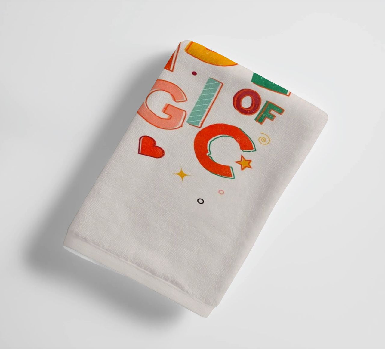 YOU'RE MADE OF MAGIC - colorful letters asciugamano da bagno da showmemars