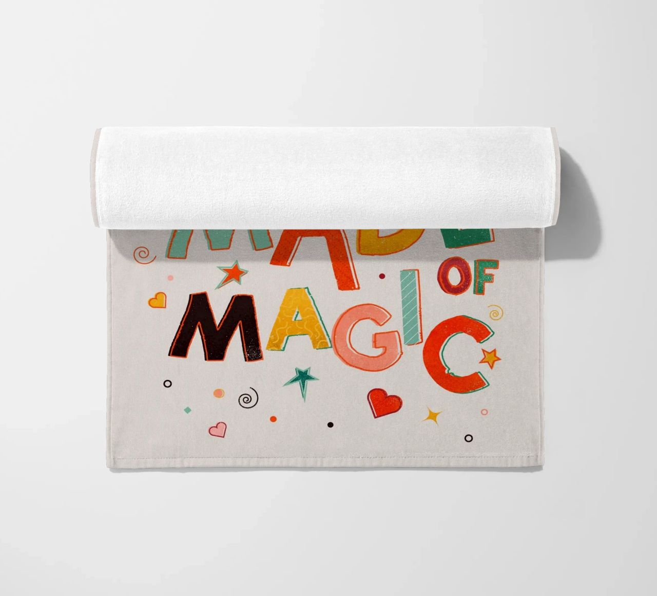YOU'RE MADE OF MAGIC - colorful letters telo mare da showmemars