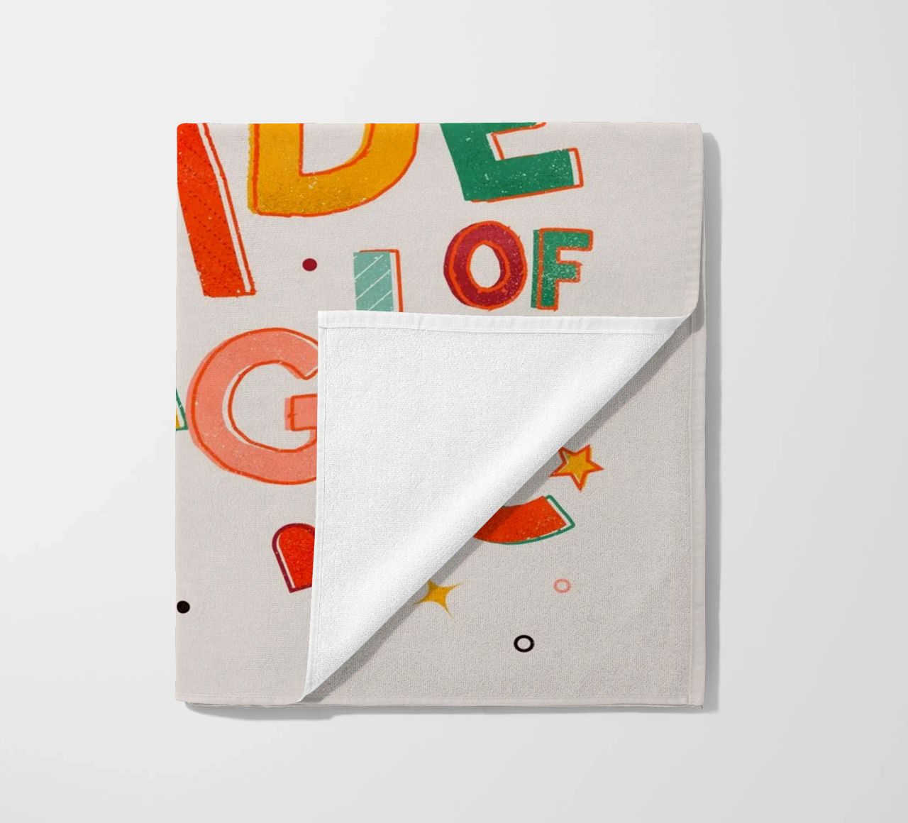 YOU'RE MADE OF MAGIC - colorful letters telo mare da showmemars