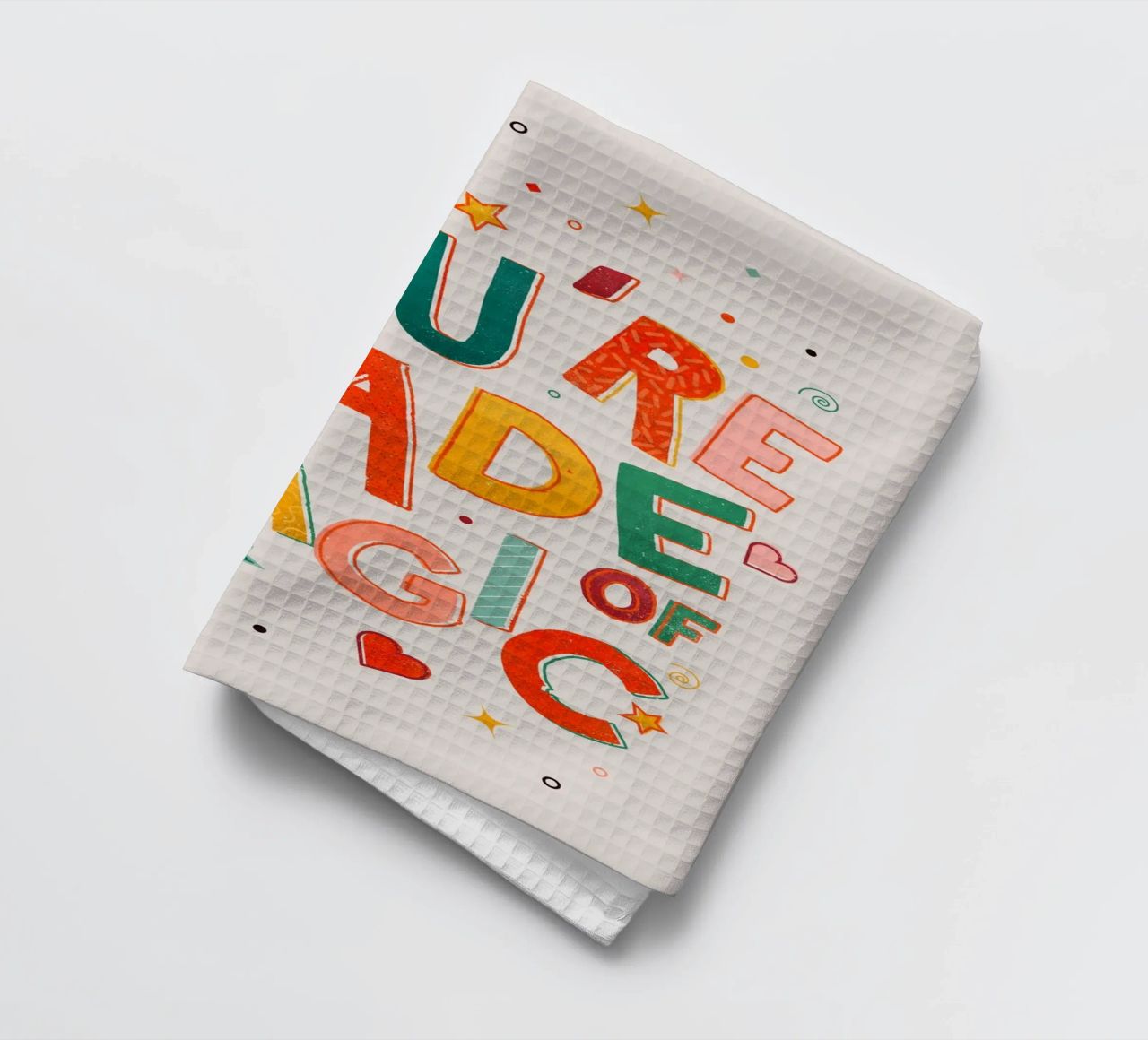 YOU'RE MADE OF MAGIC - colorful letters canovaccio da cucina da showmemars