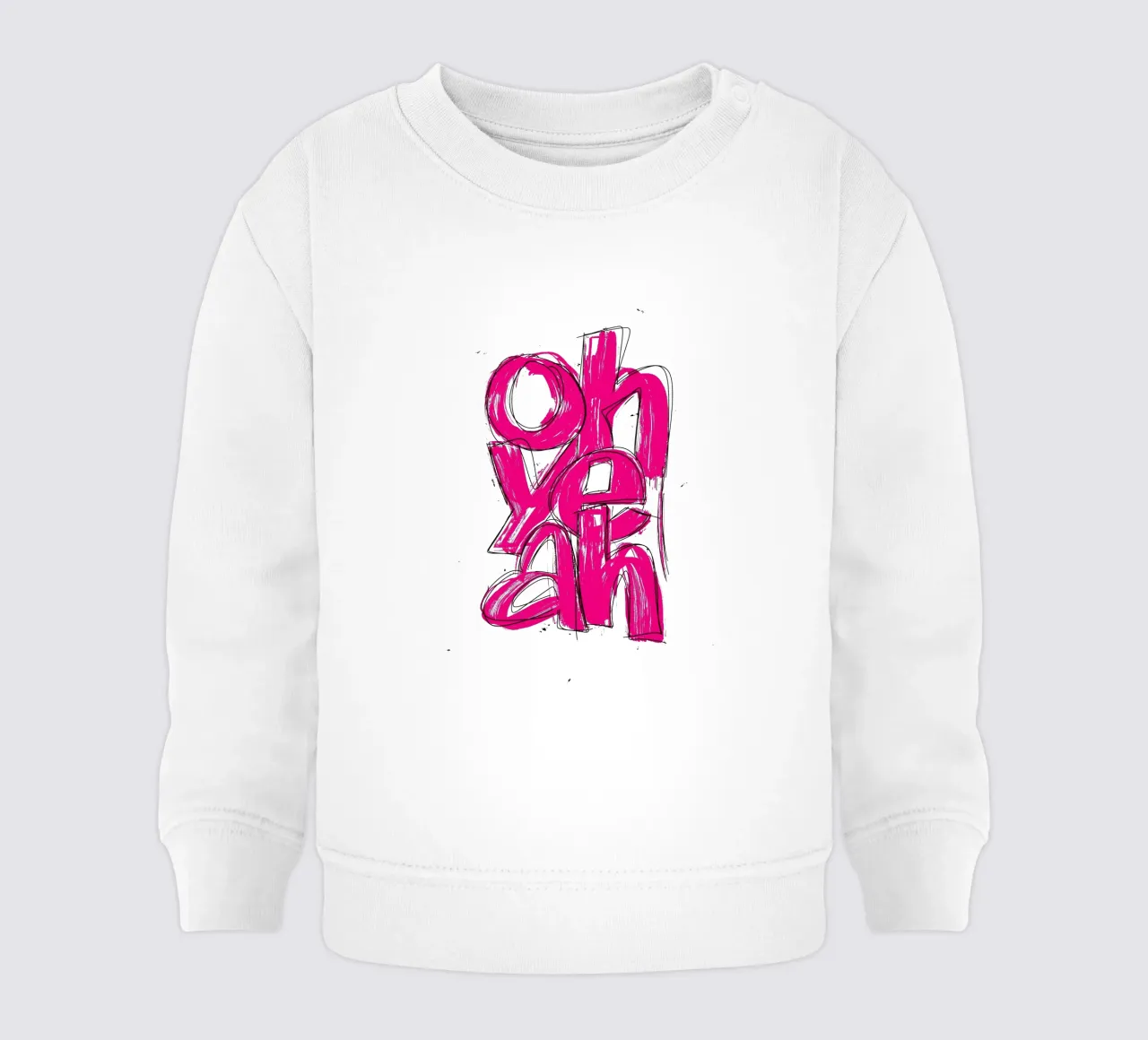 oh yeah felpa neonato da LIMITED EDITION LETTERS