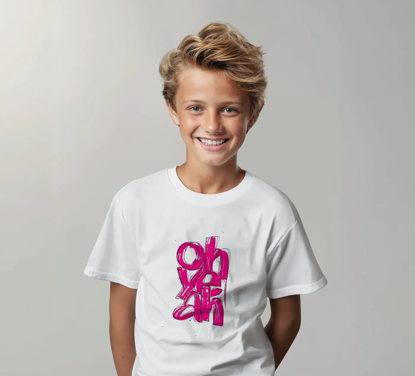 oh yeah t-shirt bambini da LIMITED EDITION LETTERS
