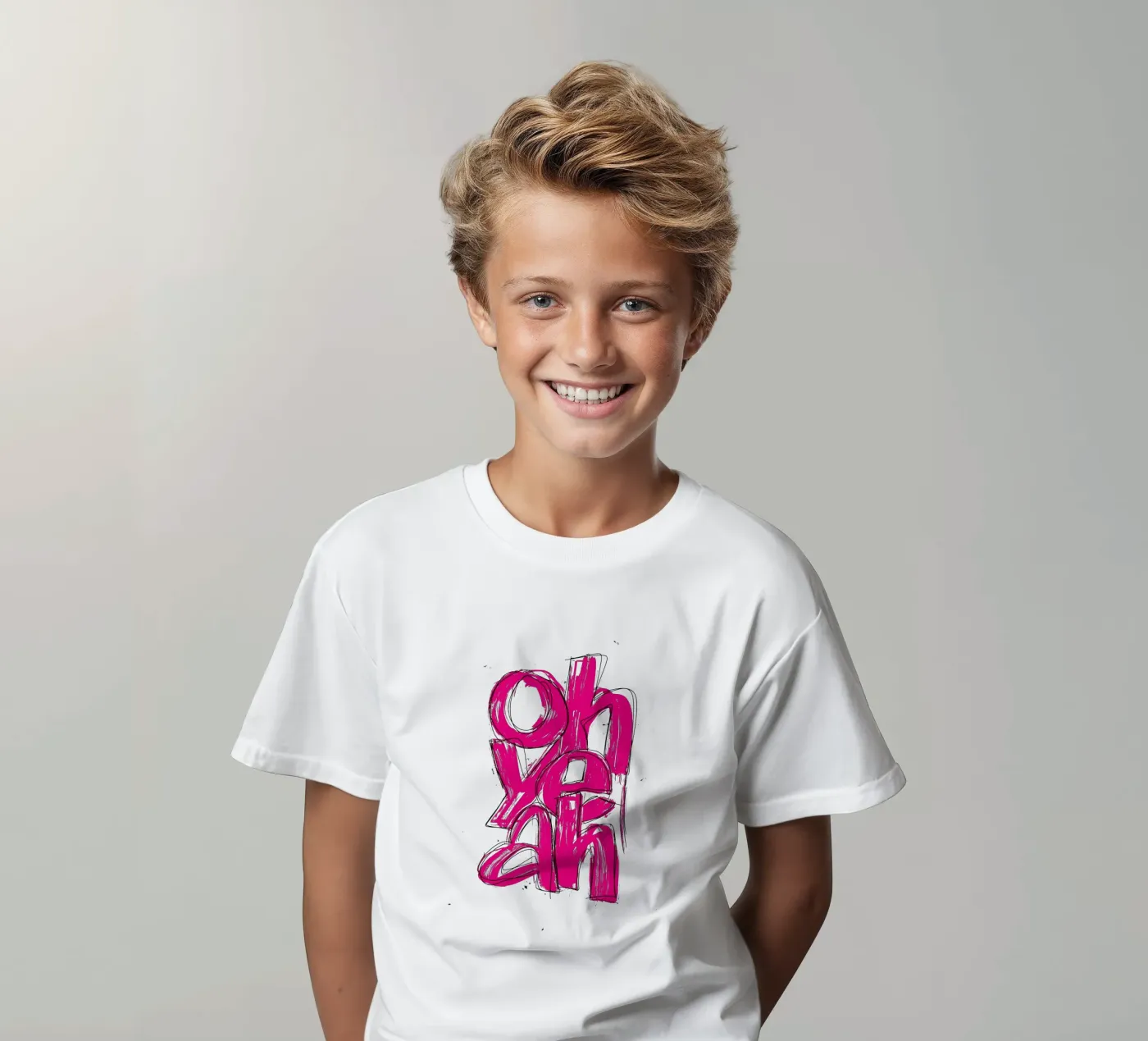 oh yeah t-shirt bambini da LIMITED EDITION LETTERS