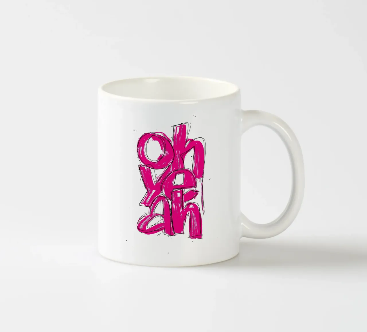 oh yeah tazza in ceramica da LIMITED EDITION LETTERS