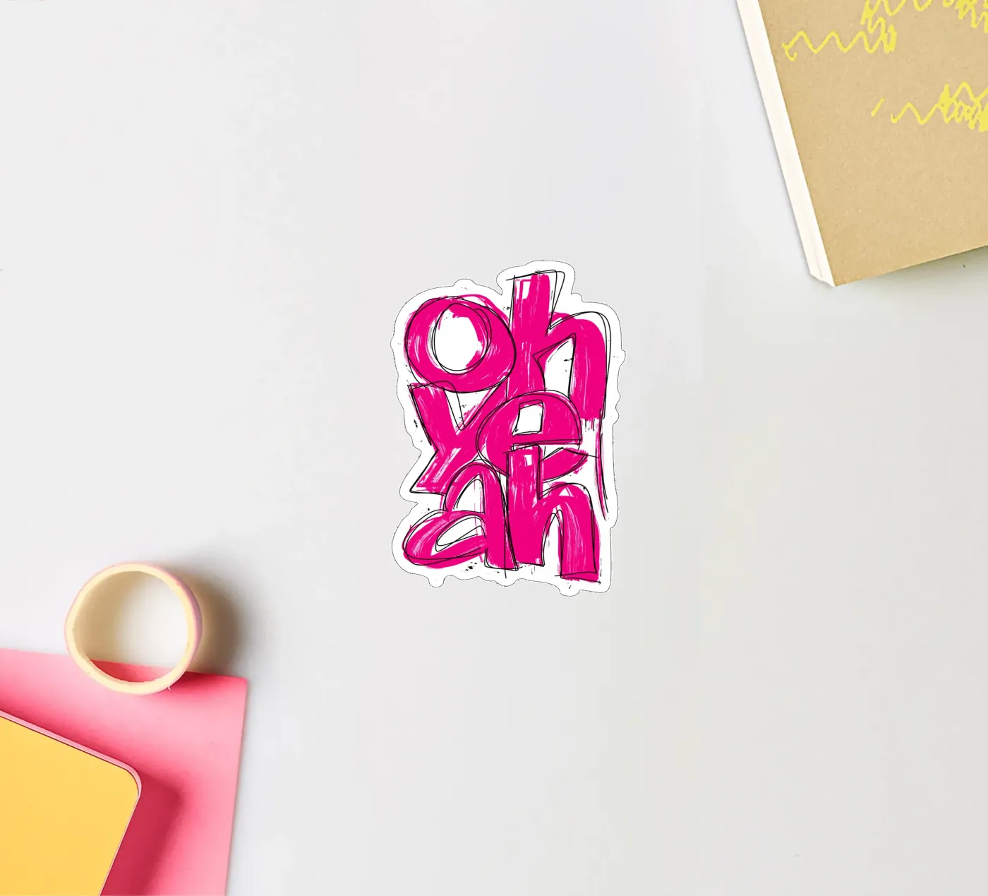 oh yeah sticker van LIMITED EDITION LETTERS