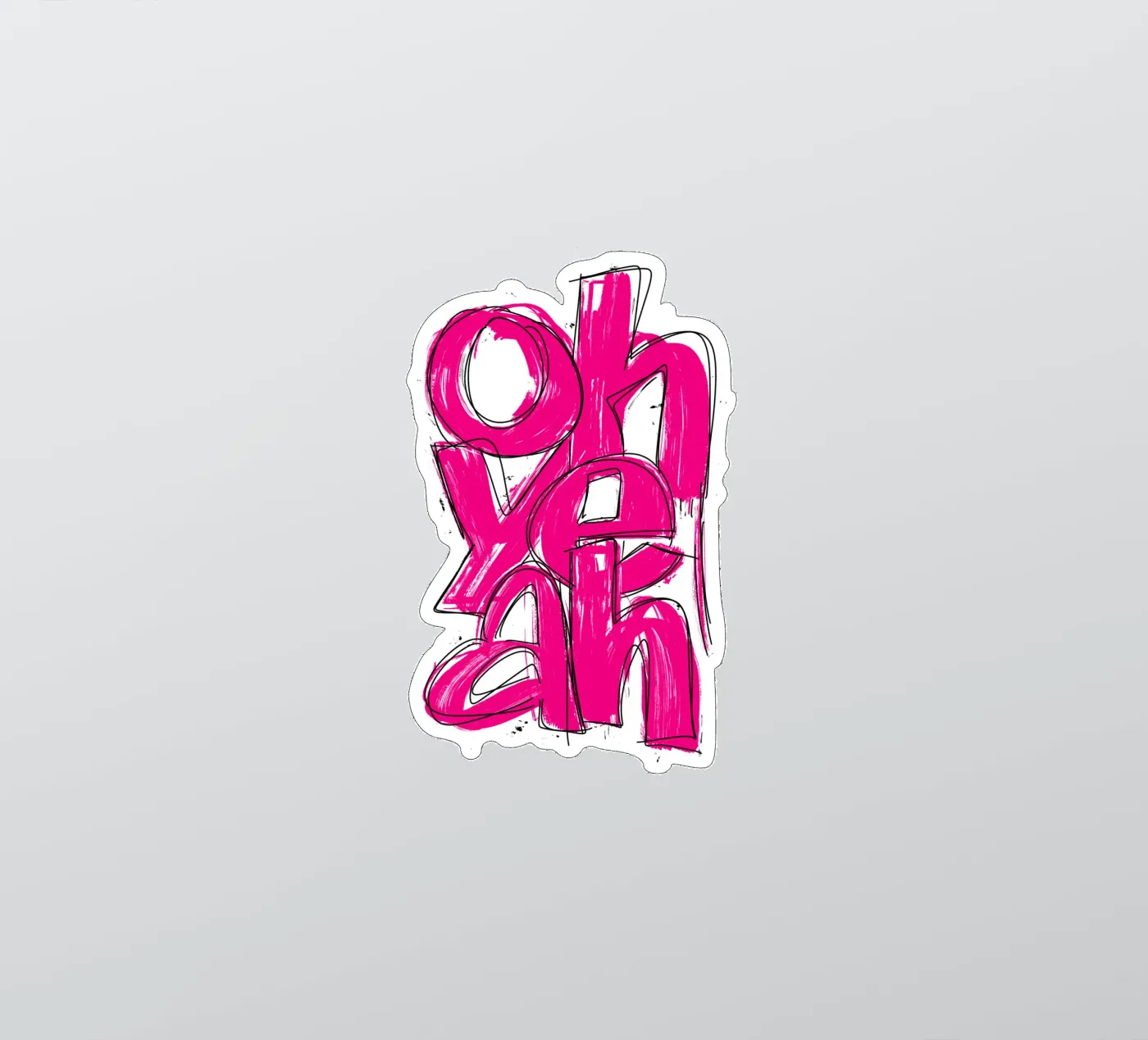 oh yeah sticker van LIMITED EDITION LETTERS