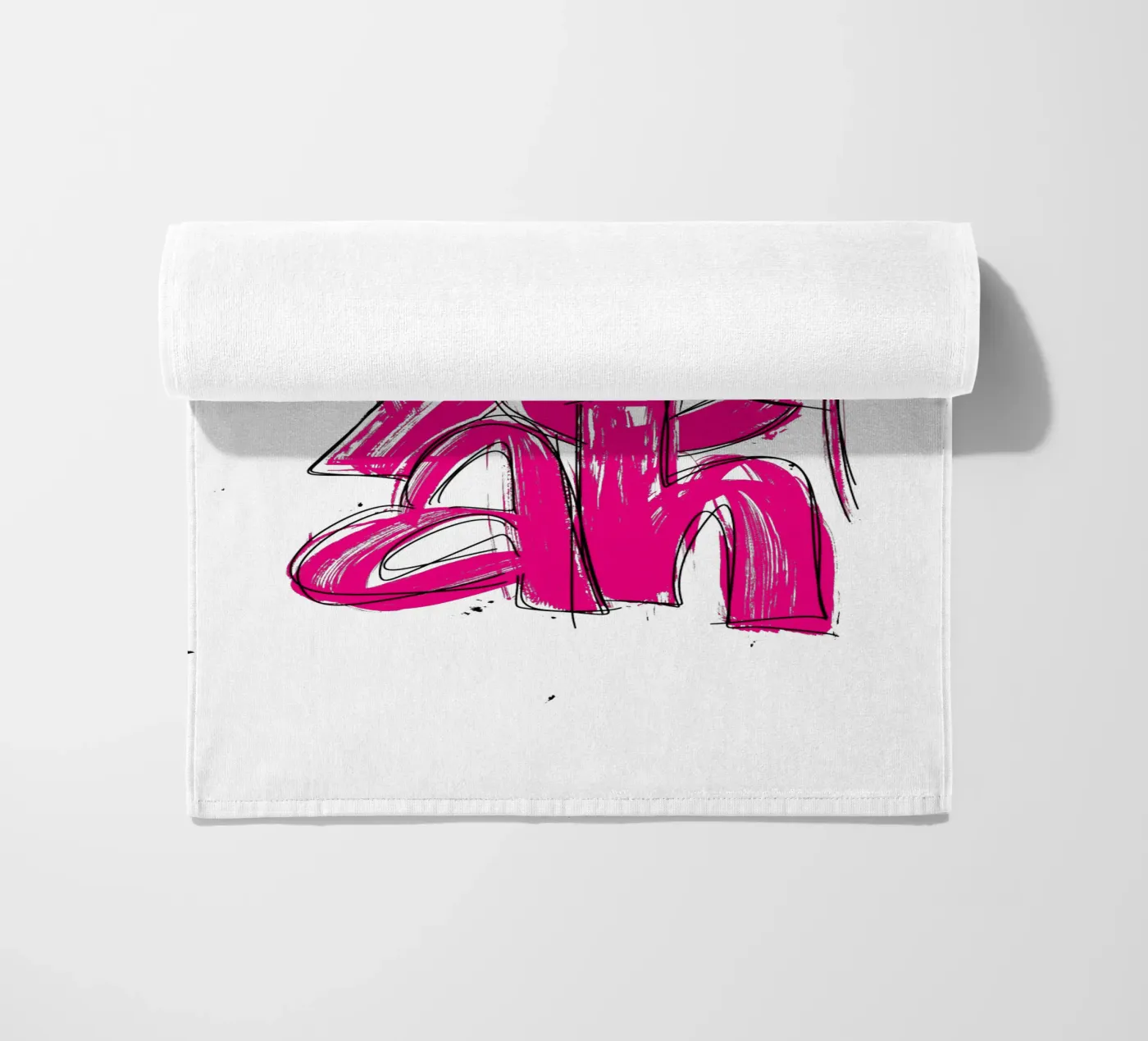 oh yeah strandhanddoek van LIMITED EDITION LETTERS