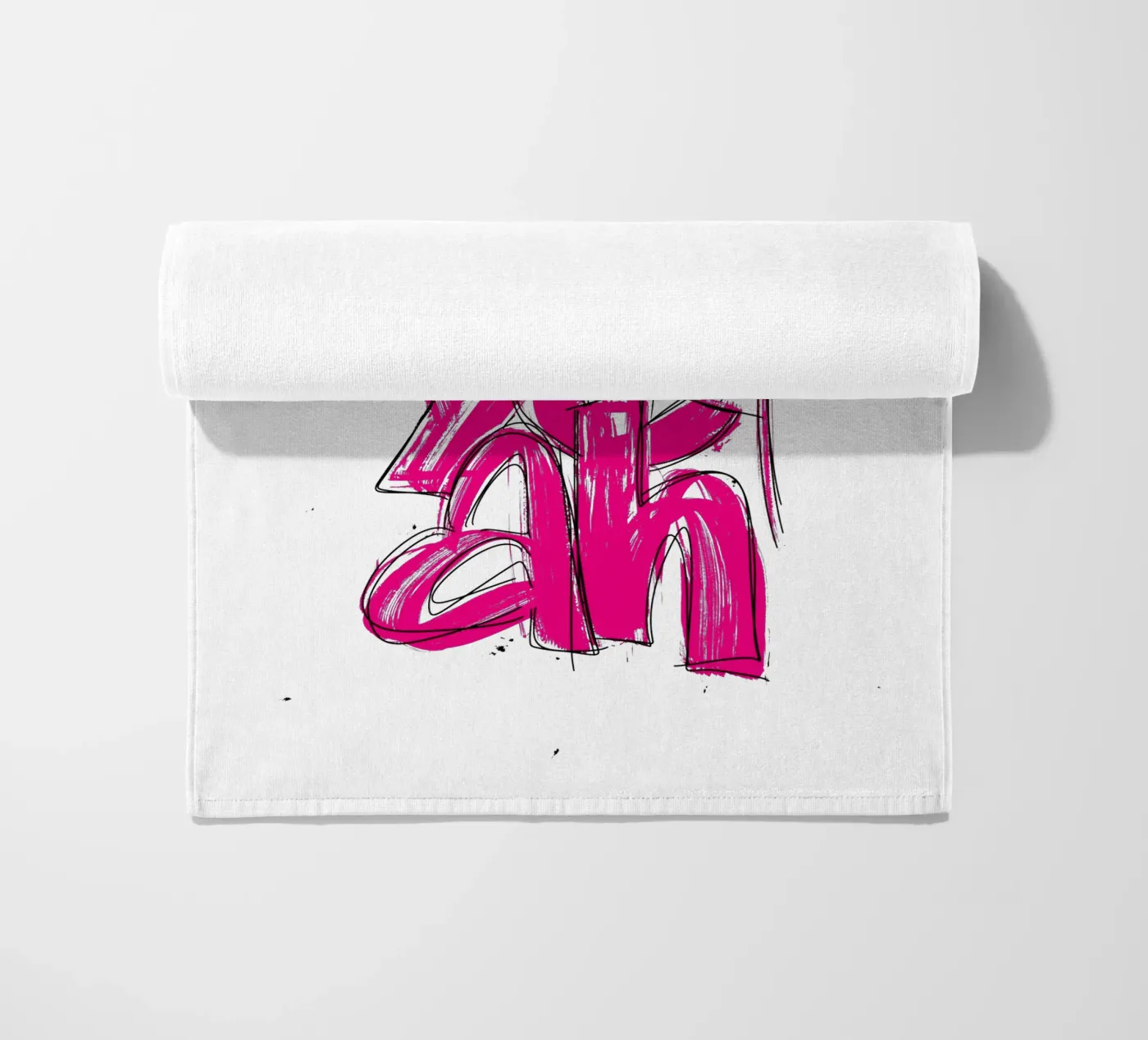 oh yeah strandhanddoek van LIMITED EDITION LETTERS