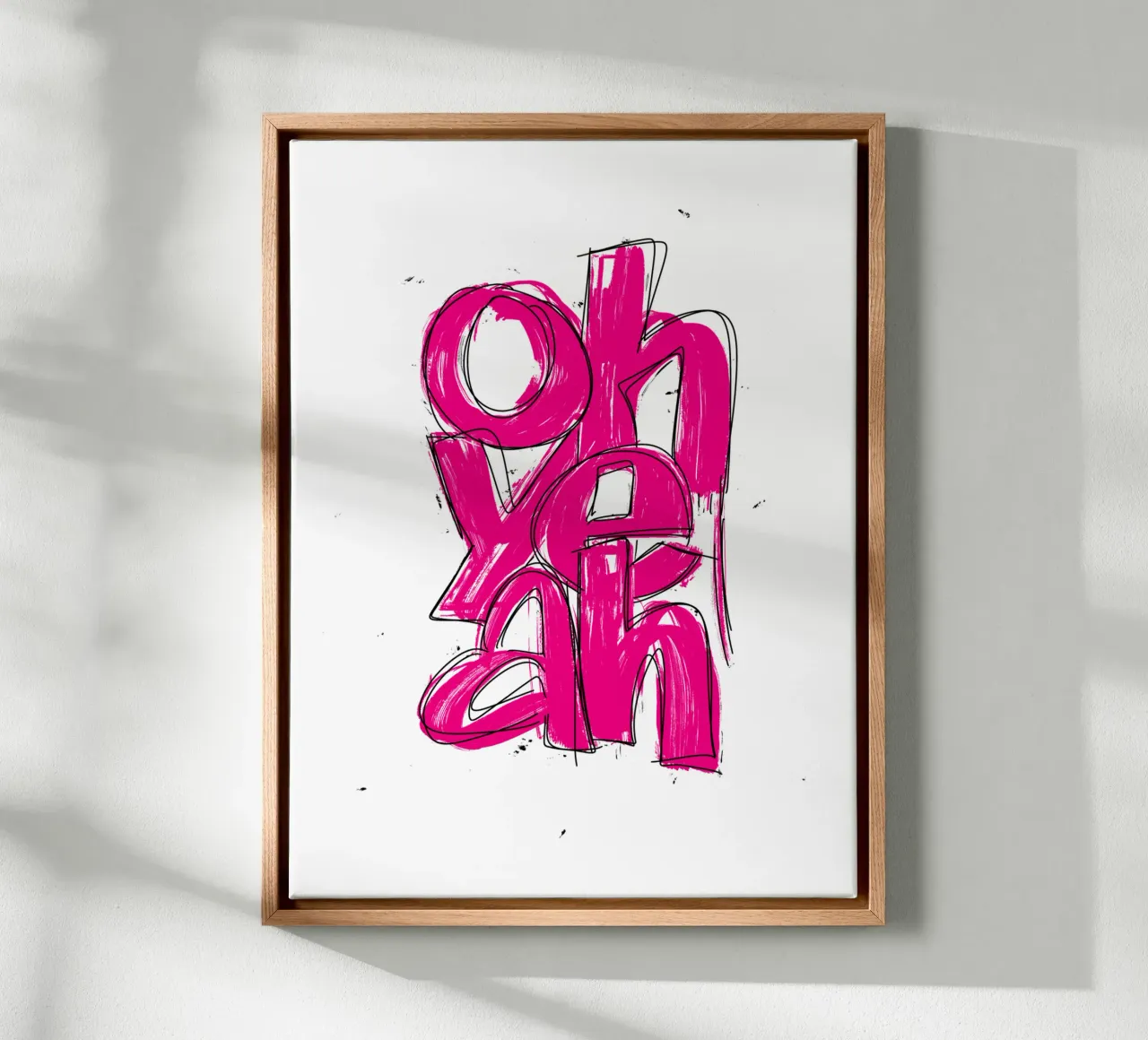 oh yeah canvas by LIMITED EDITION LETTERS