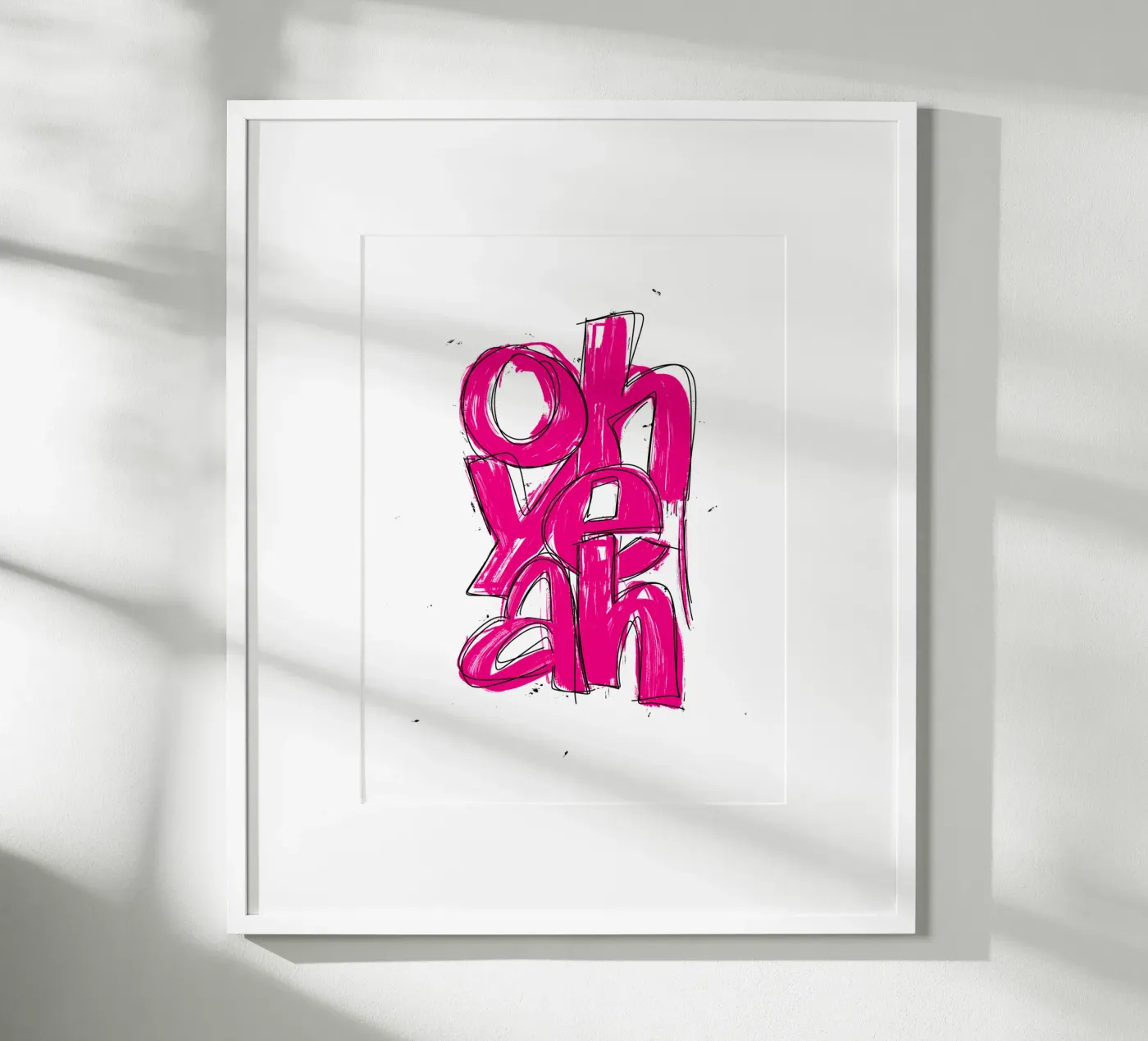 oh yeah poster van LIMITED EDITION LETTERS