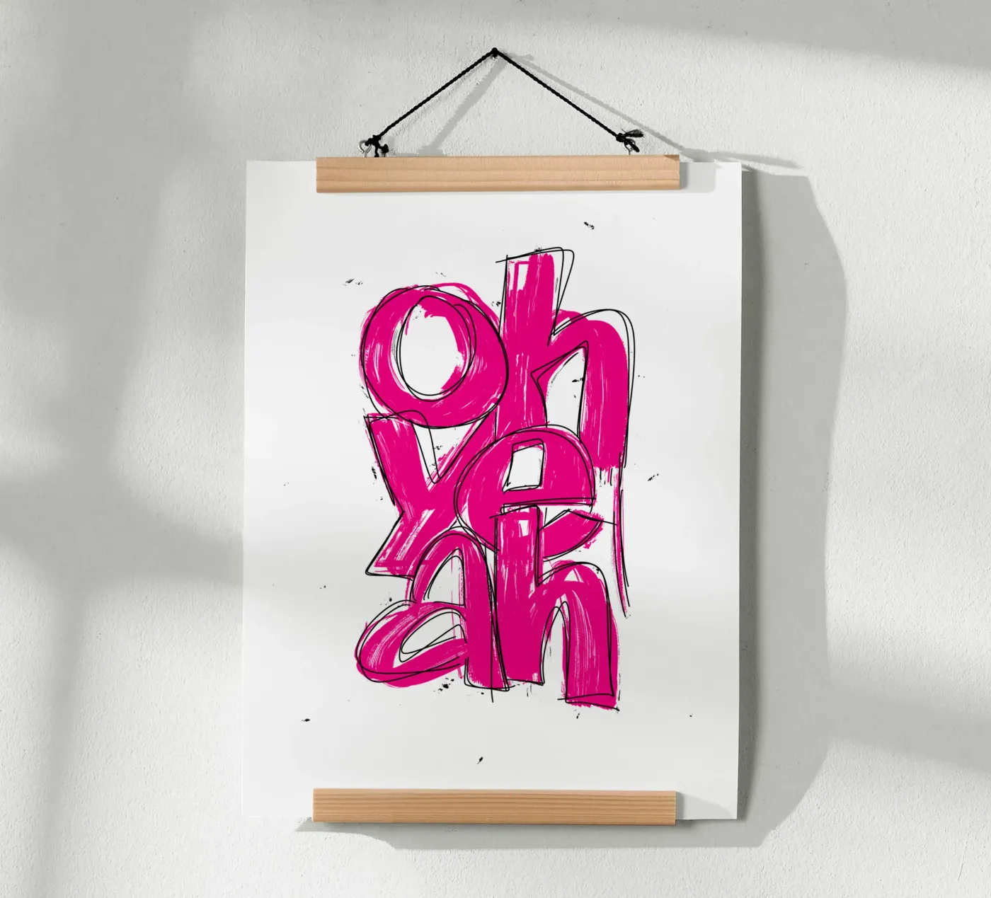 oh yeah poster van LIMITED EDITION LETTERS