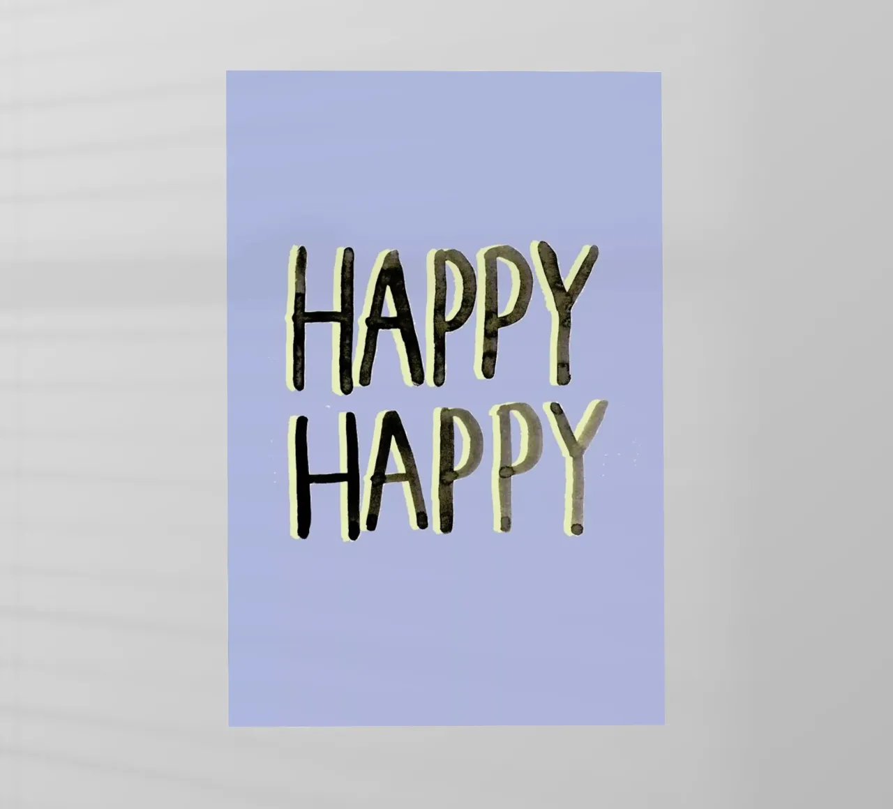 Happy Happy pellicola backlit da Farina Kuklinski