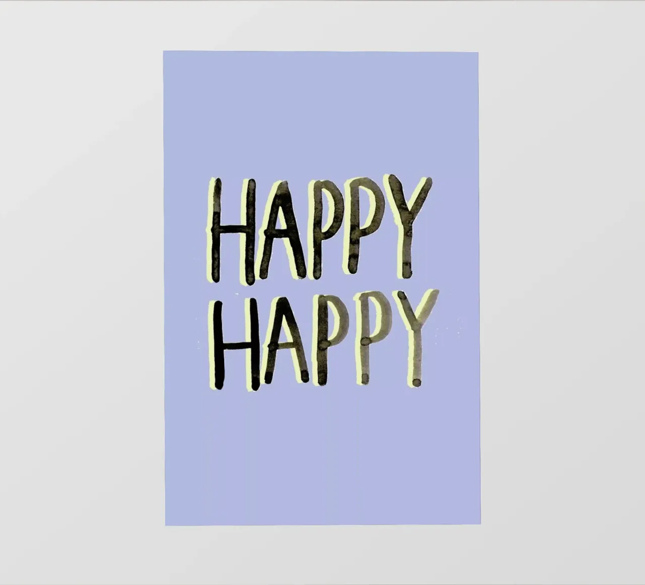 Happy Happy pellicola backlit da Farina Kuklinski