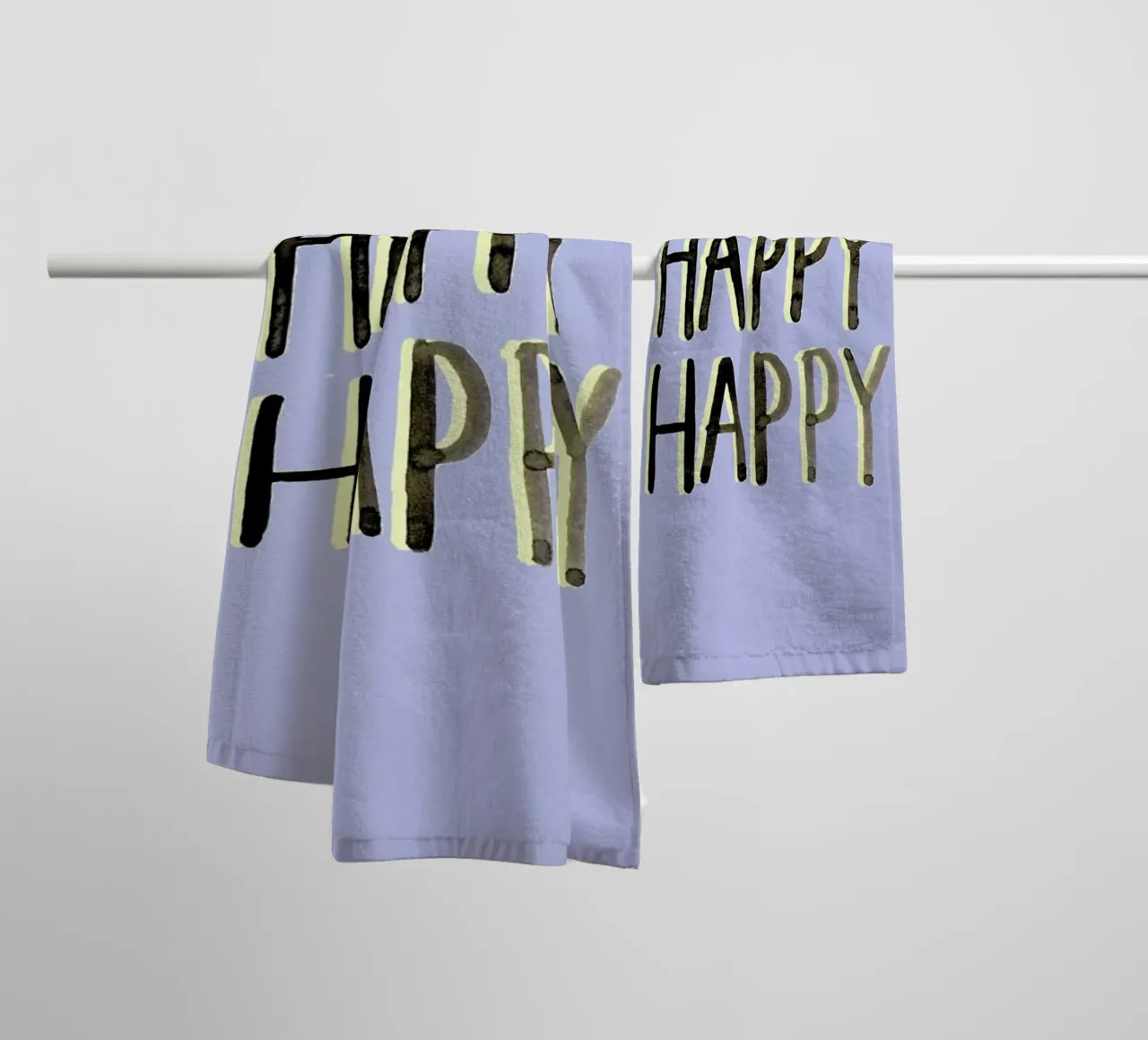 Happy Happy Handtuch von Farina Kuklinski
