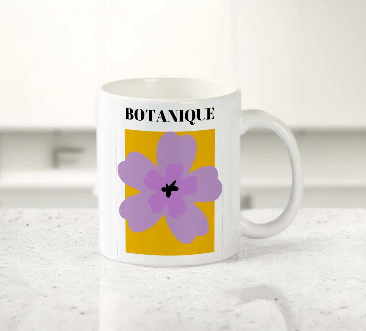 Arte floreale botanica astratta tazza in ceramica da pdigitalprints
