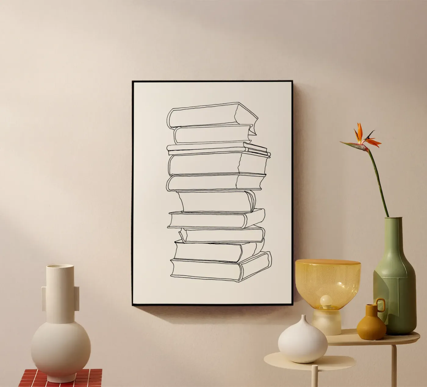 Stack of books plexiglass da Face & Content