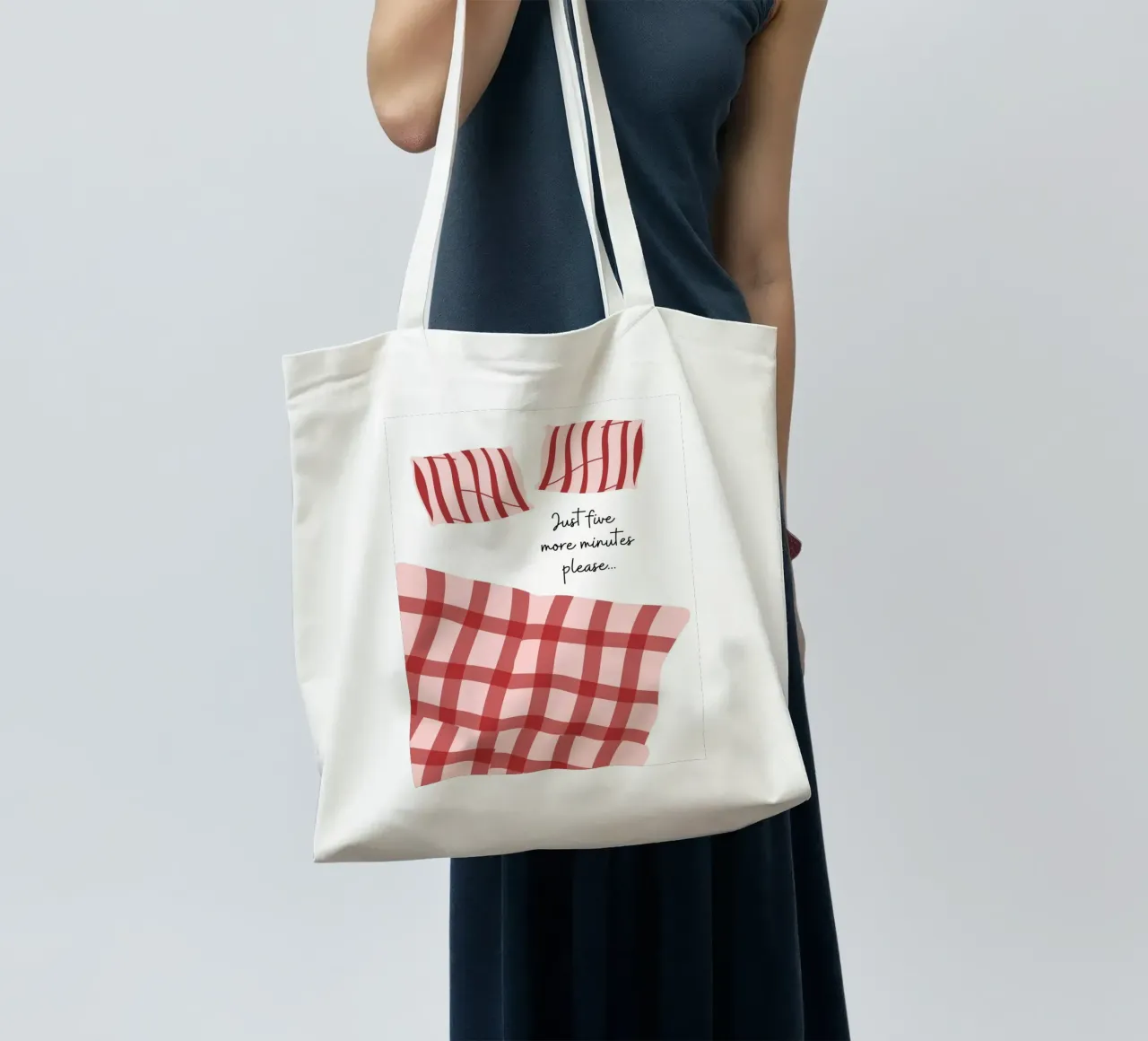 Solo altri cinque minuti per favore, cito, dicendo borsa in juta da pdigitalprints